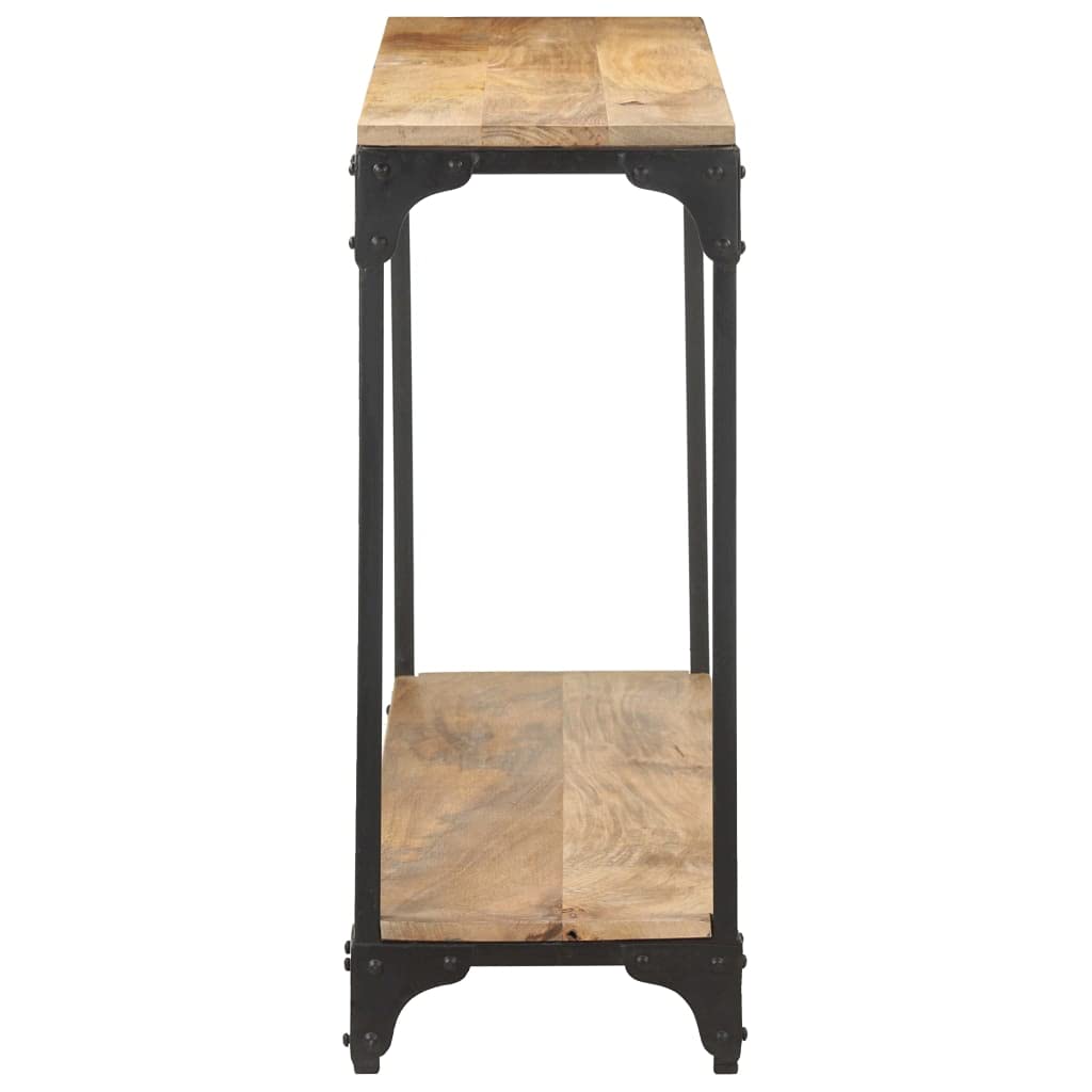 Rustic Solid Mango Wood Console Table - 43.3