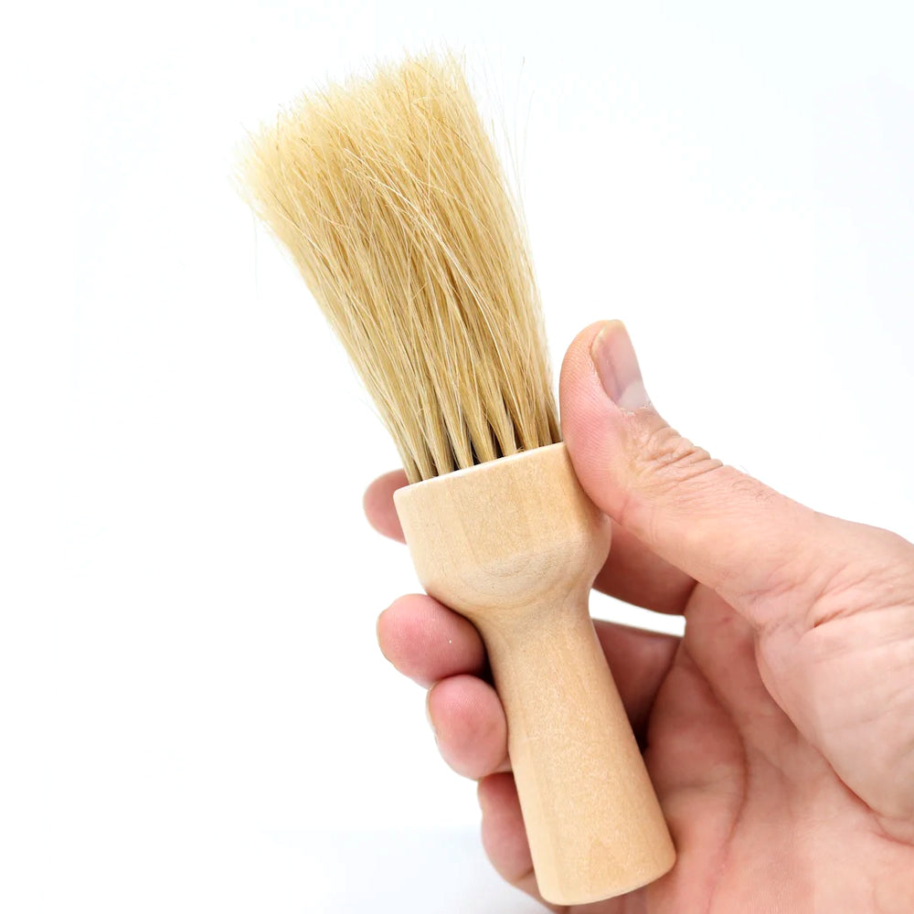Professional Scalpmaster Barber Brush Neck Duster with Natural Bristles - Premium Barbershop Accessories for Haircut & Grooming - Perfect for Salon, Home Haircuts & Beard Trimming (1 Pack)