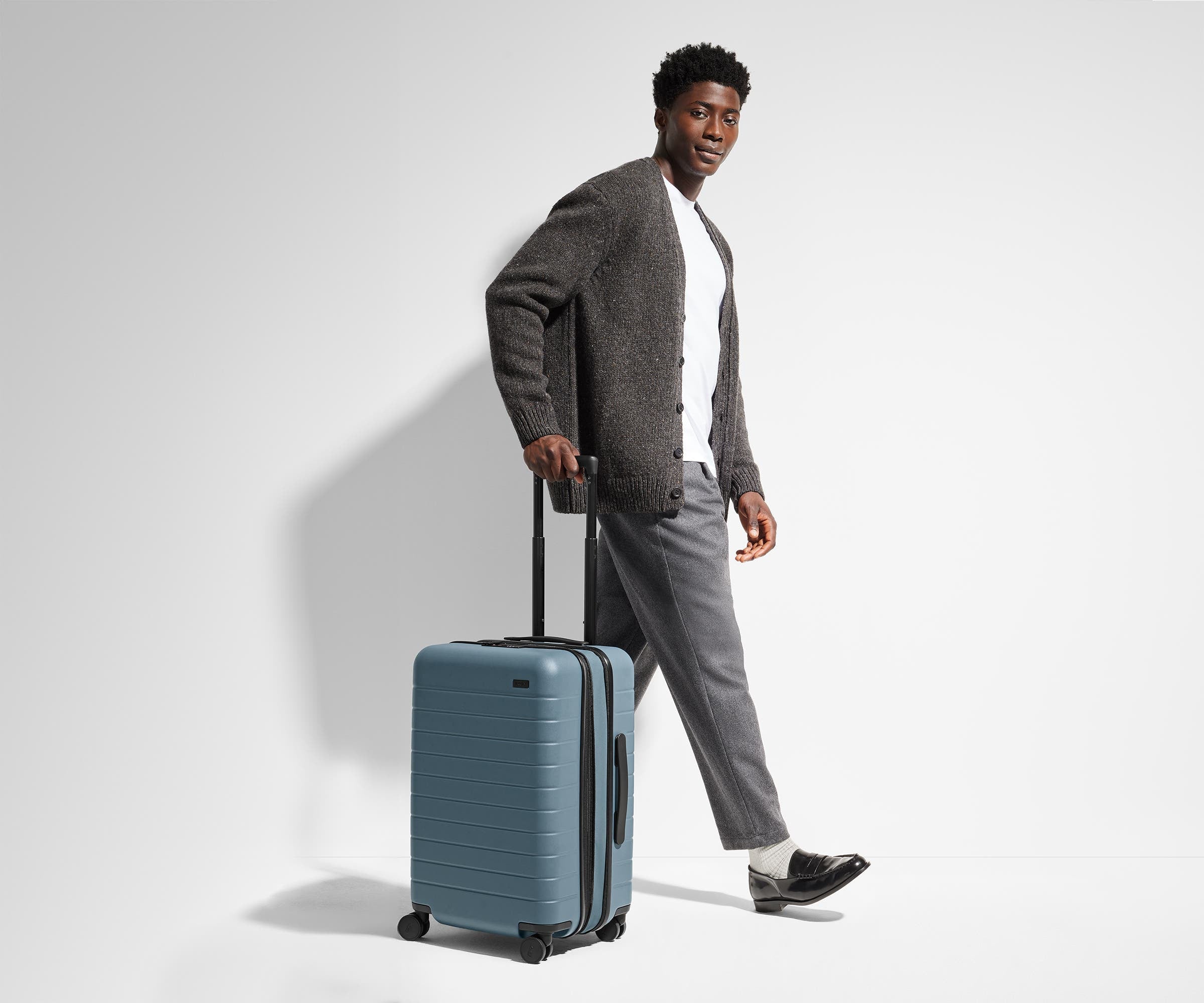 Coast Blue The Bigger Carry On Flex Suitcase - Perfect for Air Travel, Weekend Getaways & Business Trips