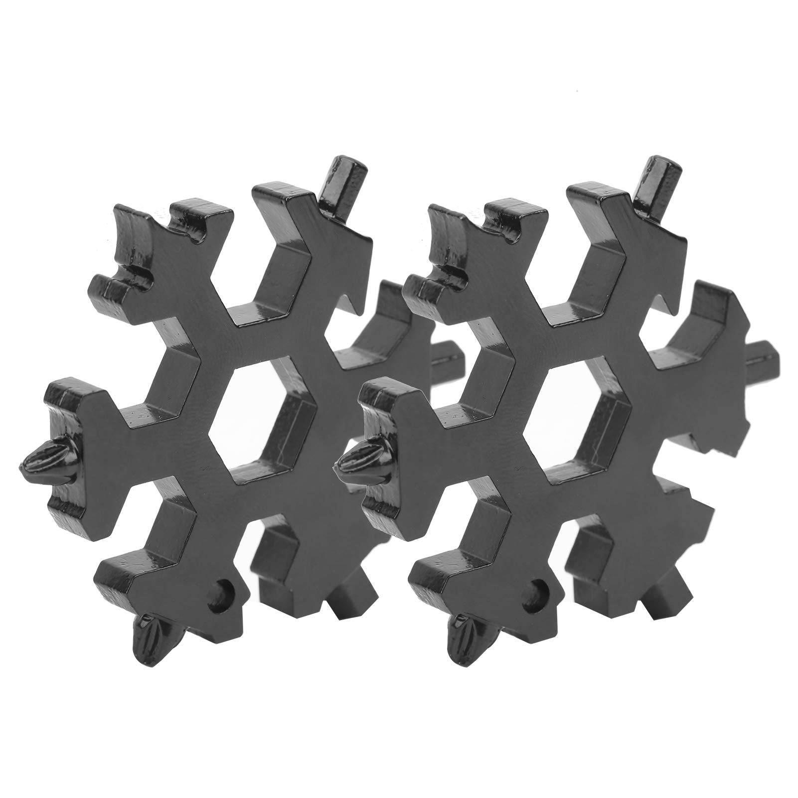 Durable 2-Piece Snowflake Wrench Tool Set - Black Screwdriver for Home Repairs & DIY Projects | Perfect for Automotive, Electronics, and Furniture Assembly