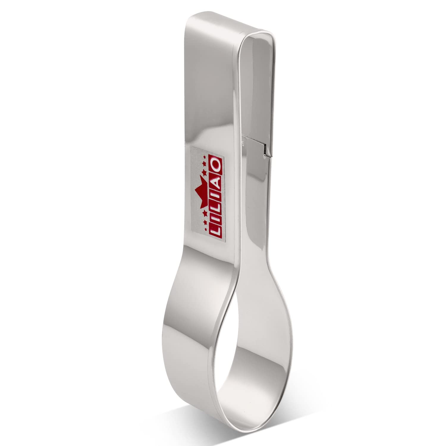 LILIAO Stainless Steel Spoon Cookie Cutter 1.2 x 4.6 Inches - Tea Party Fondant Biscuit Dough Decorating Tool - Perfect for Baking, Cake Decorating, and DIY Dessert Making