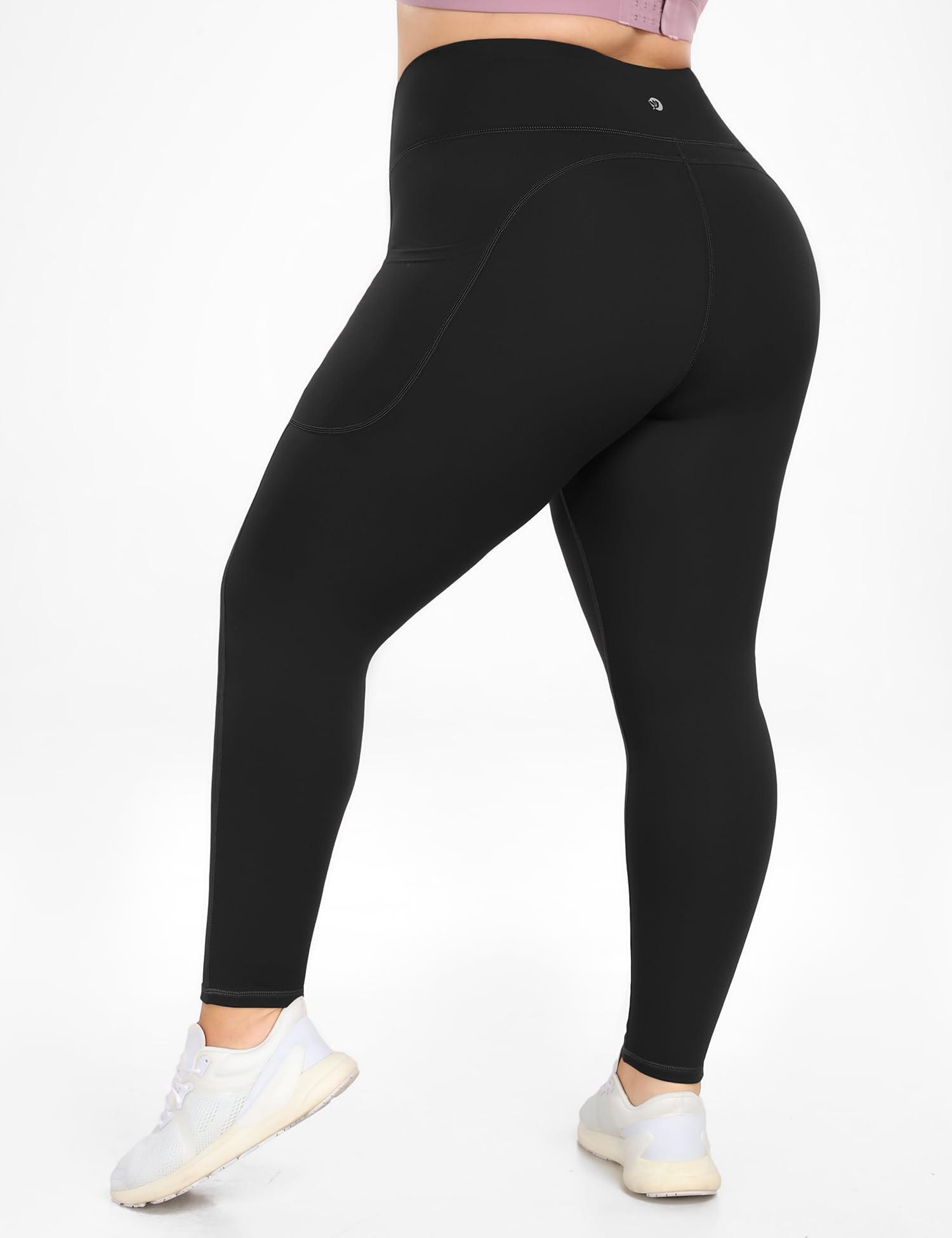 Buttery Soft Plus Size Leggings for Women - No Front Seam Yoga Pants with Pockets & Tummy Control (3X 4X) - Perfect for Workouts, Lounge & Everyday Comfort