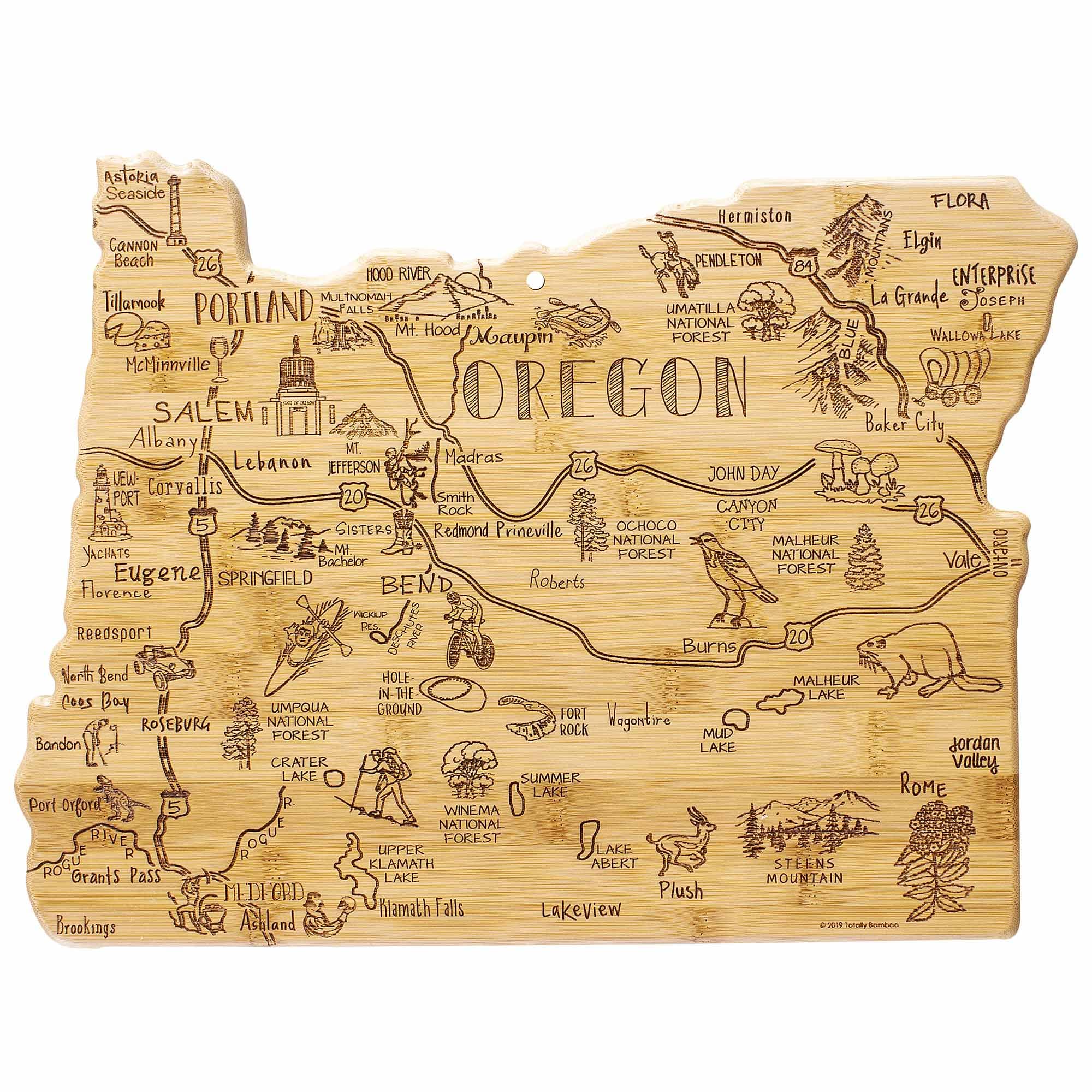 Premium Oregon Wood Cutting Board 14.5