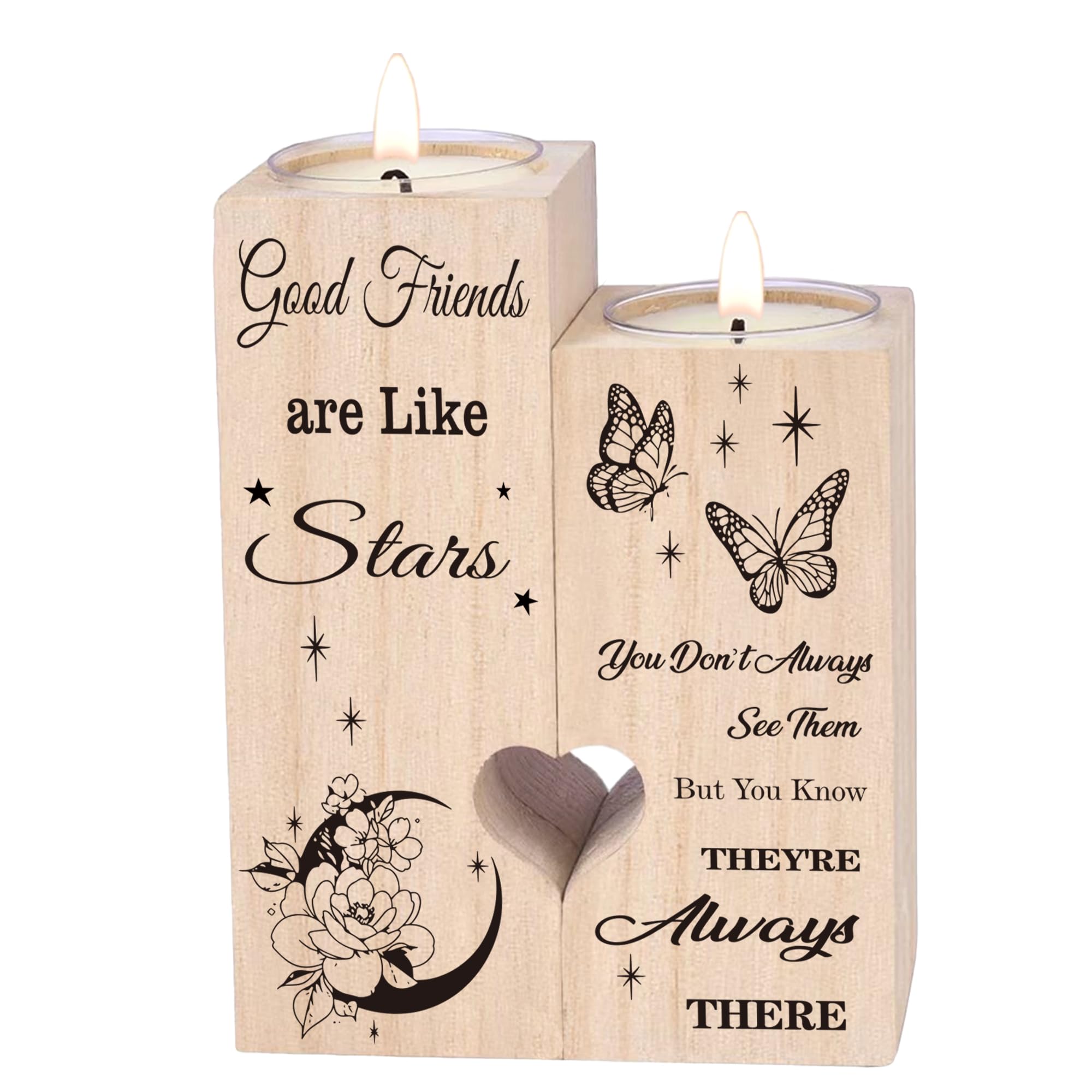 Best Friend Gifts for Women - Creative Candlestick for Birthdays & Friendship