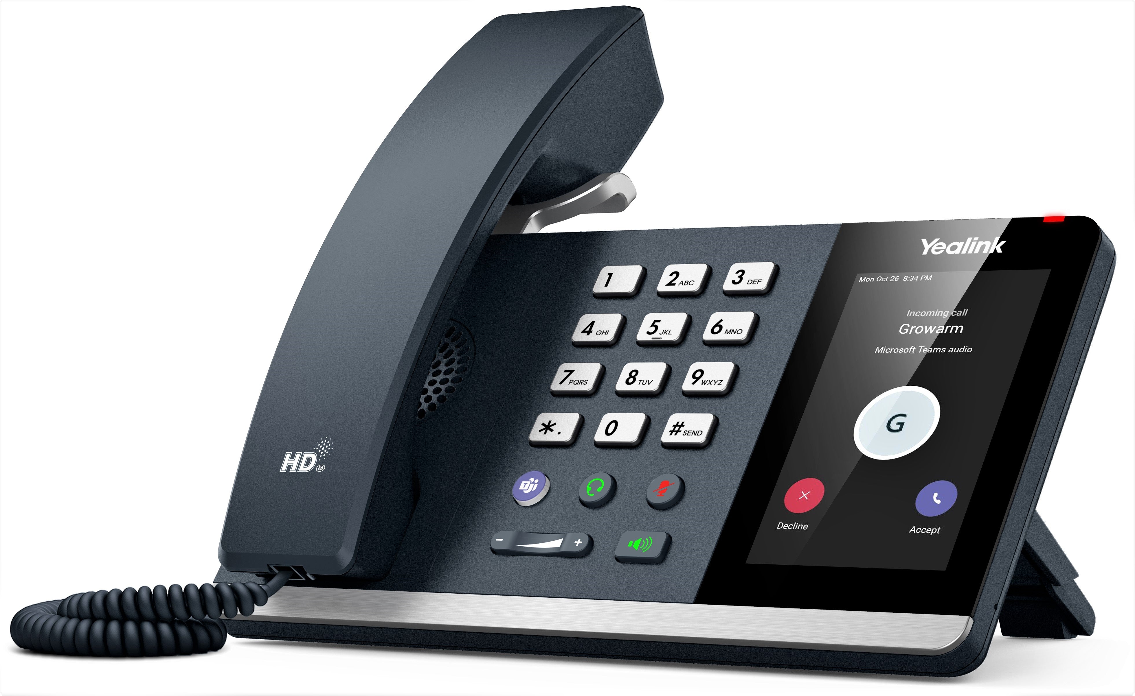 Yealink MP54 IP Phone for Microsoft Teams - HD Voice, Bluetooth, USB Connectivity | Perfect for Remote Work & Office Communication