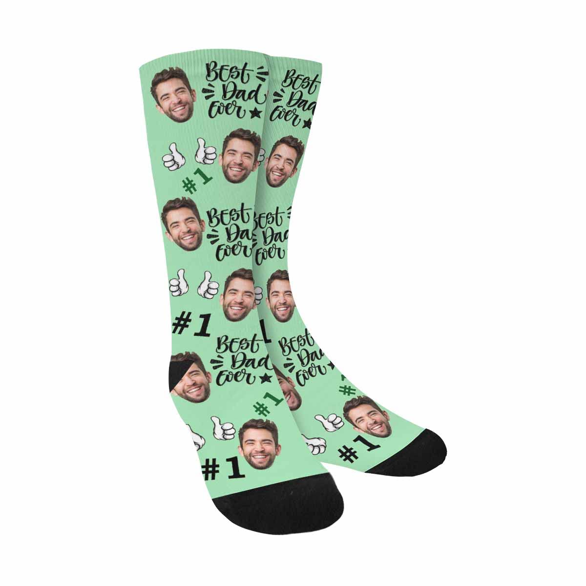 Custom Father's Day Socks with Photo - Personalized Funny Daddy Socks for Men | Unique Gift for Dad Birthday, Christmas & Father's Day | Great for Gag Gifts, Stocking Stuffers & Special Occasions