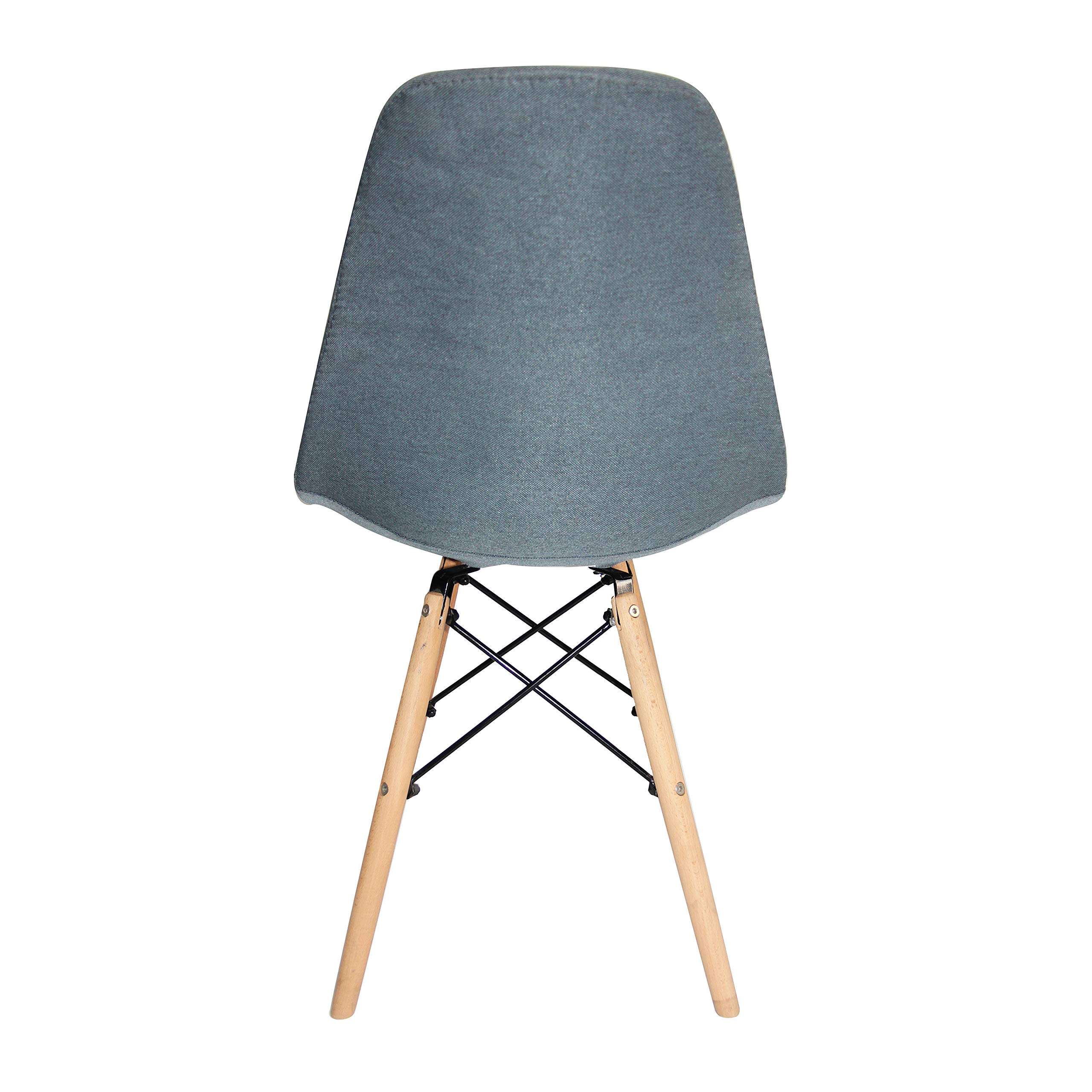 Porthos Home Haig Modern Dining Chair Set of 2 - Fabric Upholstered Seat with Sturdy Beech Wood Legs & Reinforced Support - Perfect for Dining Room, Living Room & Bedroom Accent Chairs