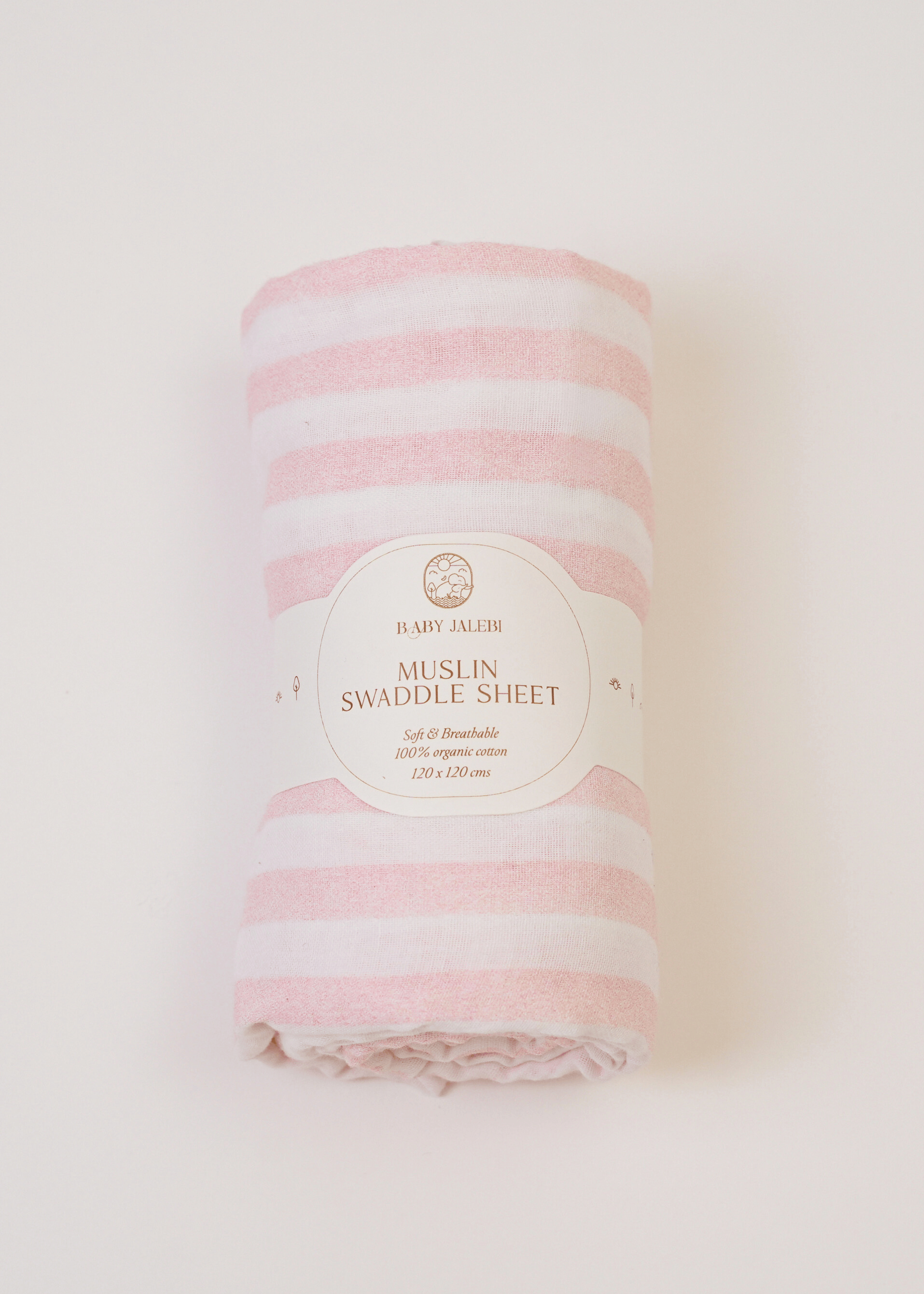Organic Muslin Swaddle Blanket Set of 2 - Soft Baby Swaddles for Newborns & Infants - Breathable & Hypoallergenic - Perfect for Nursery, Baby Shower Gifts & Sleep Time Comfort
