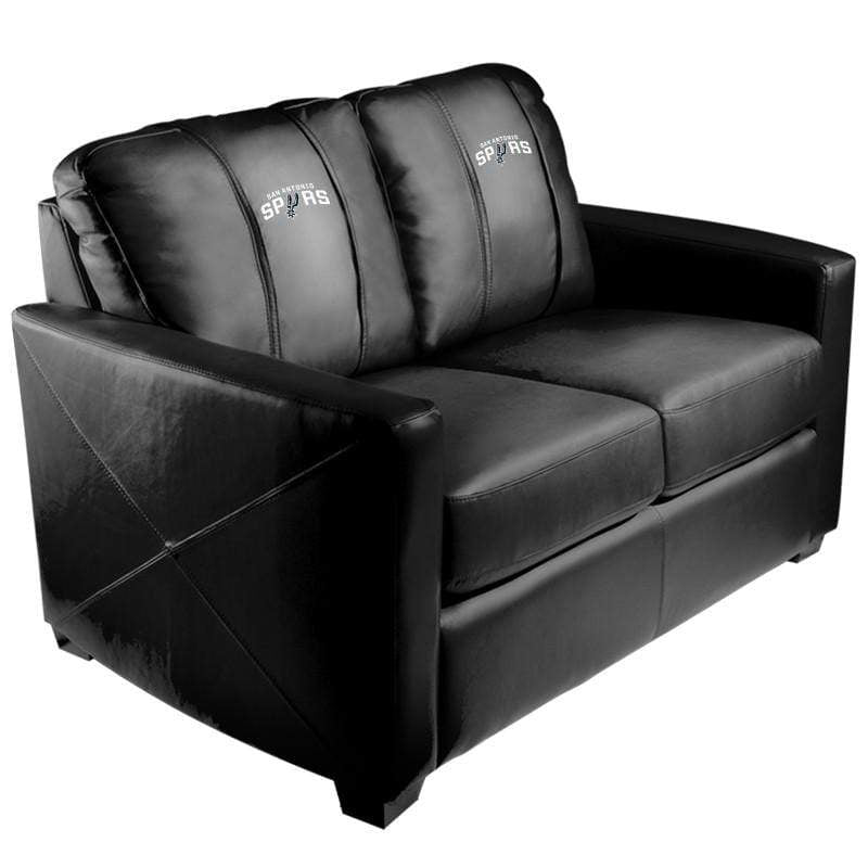 NBA Team Logo Stationary Loveseat - Comfortable Two-Seater Sofa for Living Room, Game Room & Man Cave Decor