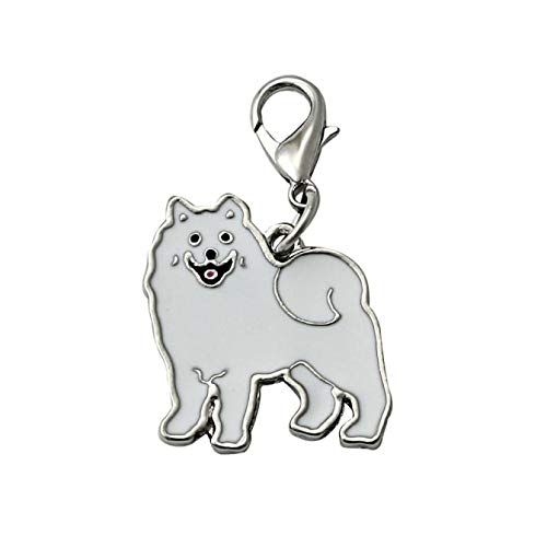 JKRED Personalized Pet ID Tag - Engraved Enamel Dog Collar Pendant with Durable Metal Disc for Cats & Dogs - Perfect for Daily Walks, Travel & Pet Safety (One Size, JKC65)