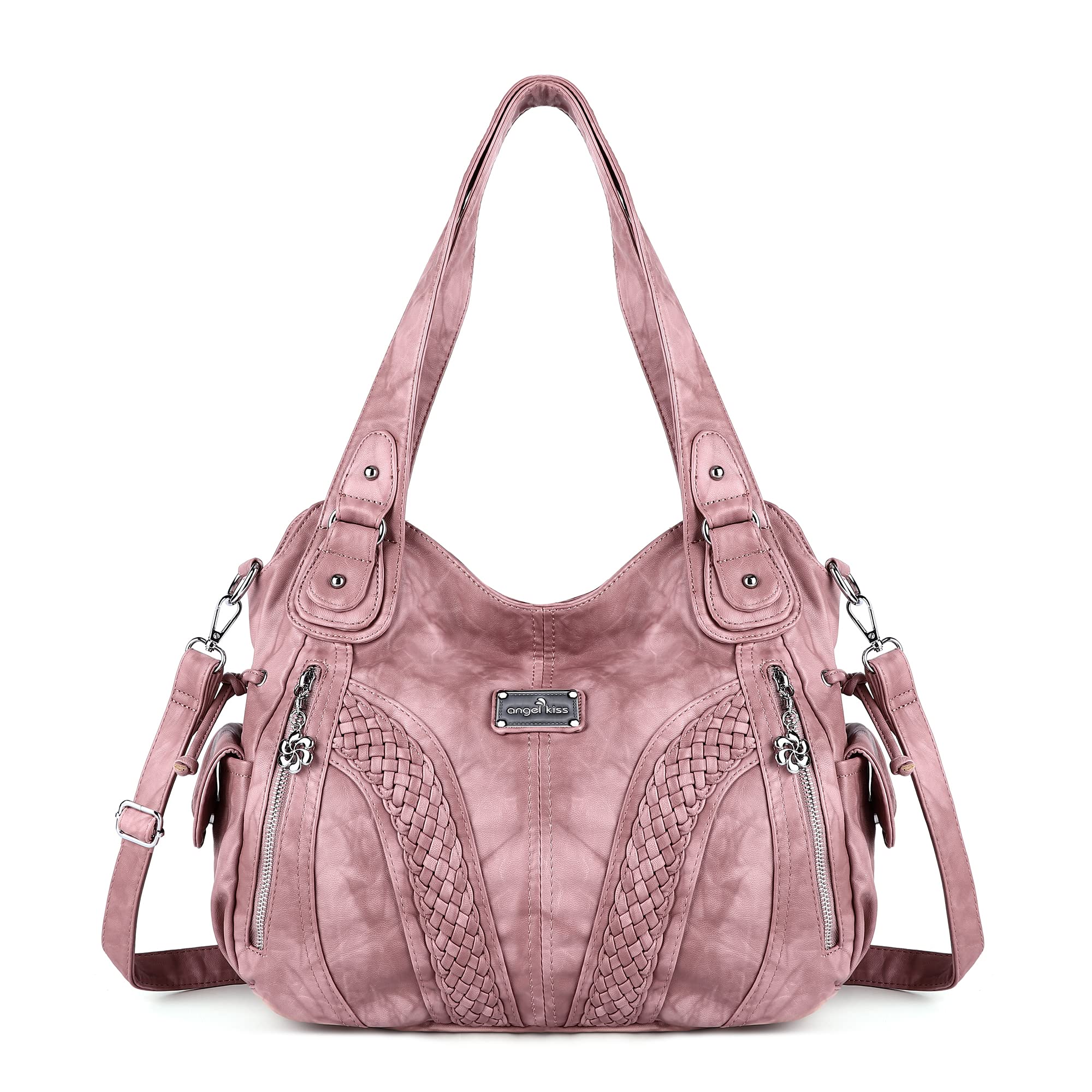 Stylish Women's Tote Bag & Shoulder Purse - Premium Washed Synthetic Leather Top Handle Satchel for Work, Travel & Everyday Use