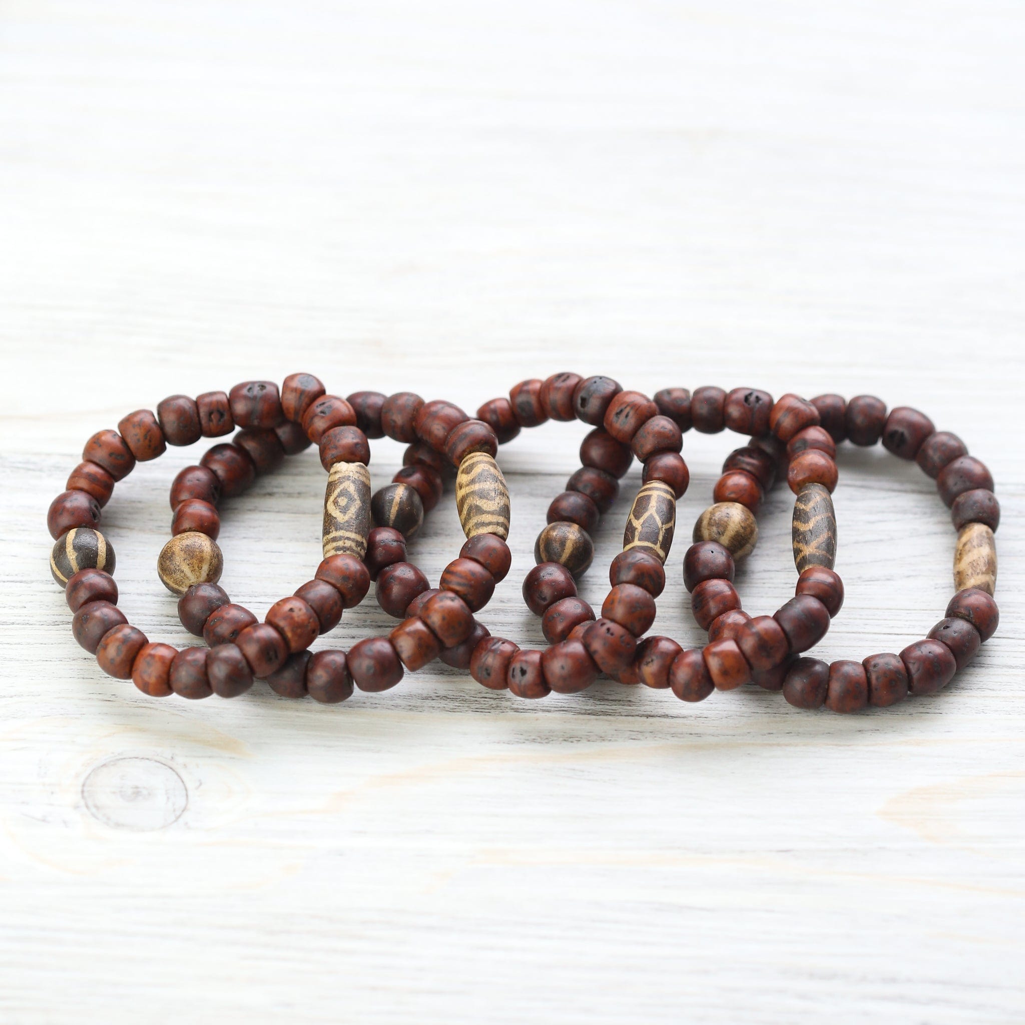 Antique Tibetan Bodhi & Pumtek Thunderbolt Bracelet - Handmade Buddhist Mala Beads for Meditation, Yoga & Spiritual Protection - Perfect Gift for Mindfulness Practitioners