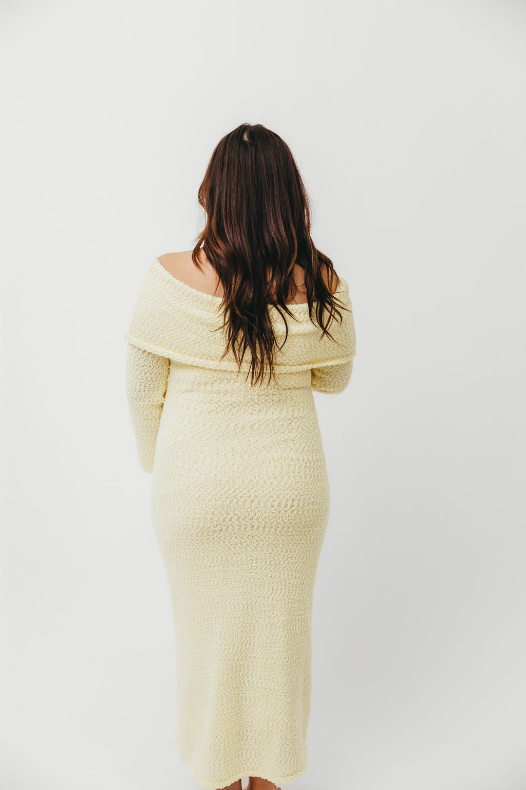Butter Yellow Nora Knit Maxi Dress - Bump Friendly Maternity Dress for Pregnancy, Nursing & Postpartum | Comfortable Stretchy Fabric for Casual Wear, Baby Shower & Special Occasions