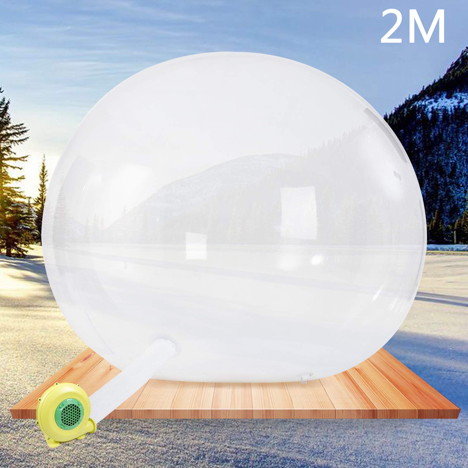 Inflatable Bubble Tent - Transparent Dome with Quiet Air Blower for Indoor/Outdoor Use | Perfect for Backyard Camping, Stargazing, Festivals & Advertising Events | Family-Friendly Portable Igloo Shelter