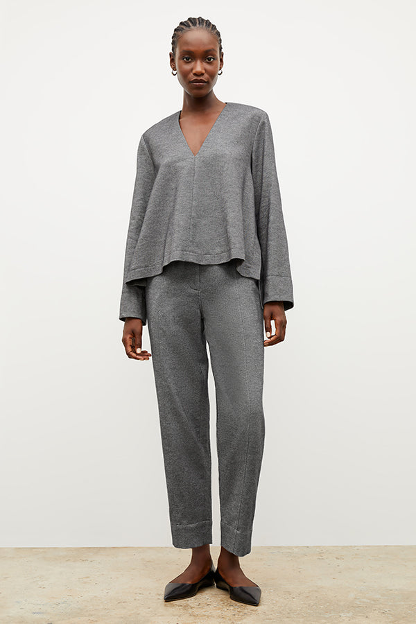 Shane Men's Flannel Twill Pants in Charcoal Melange - Comfortable & Stylish for Casual Wear, Outdoor Activities & Work