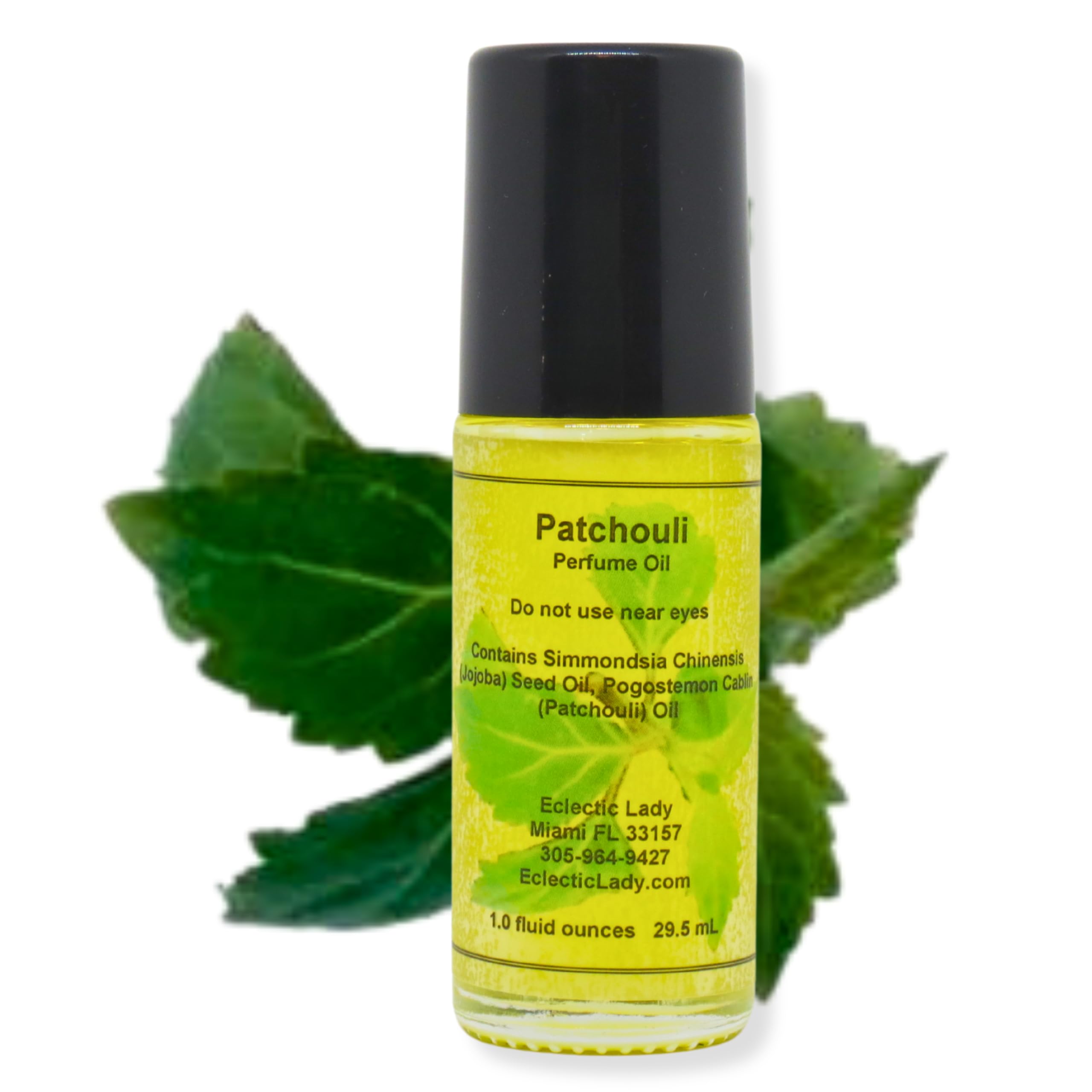 All Natural Patchouli Perfume Oil Roll-On - 1.0 Oz Long Lasting Fragrance with Essential Oils & Jojoba Oil - Perfect for Daily Wear, Aromatherapy & Stress Relief