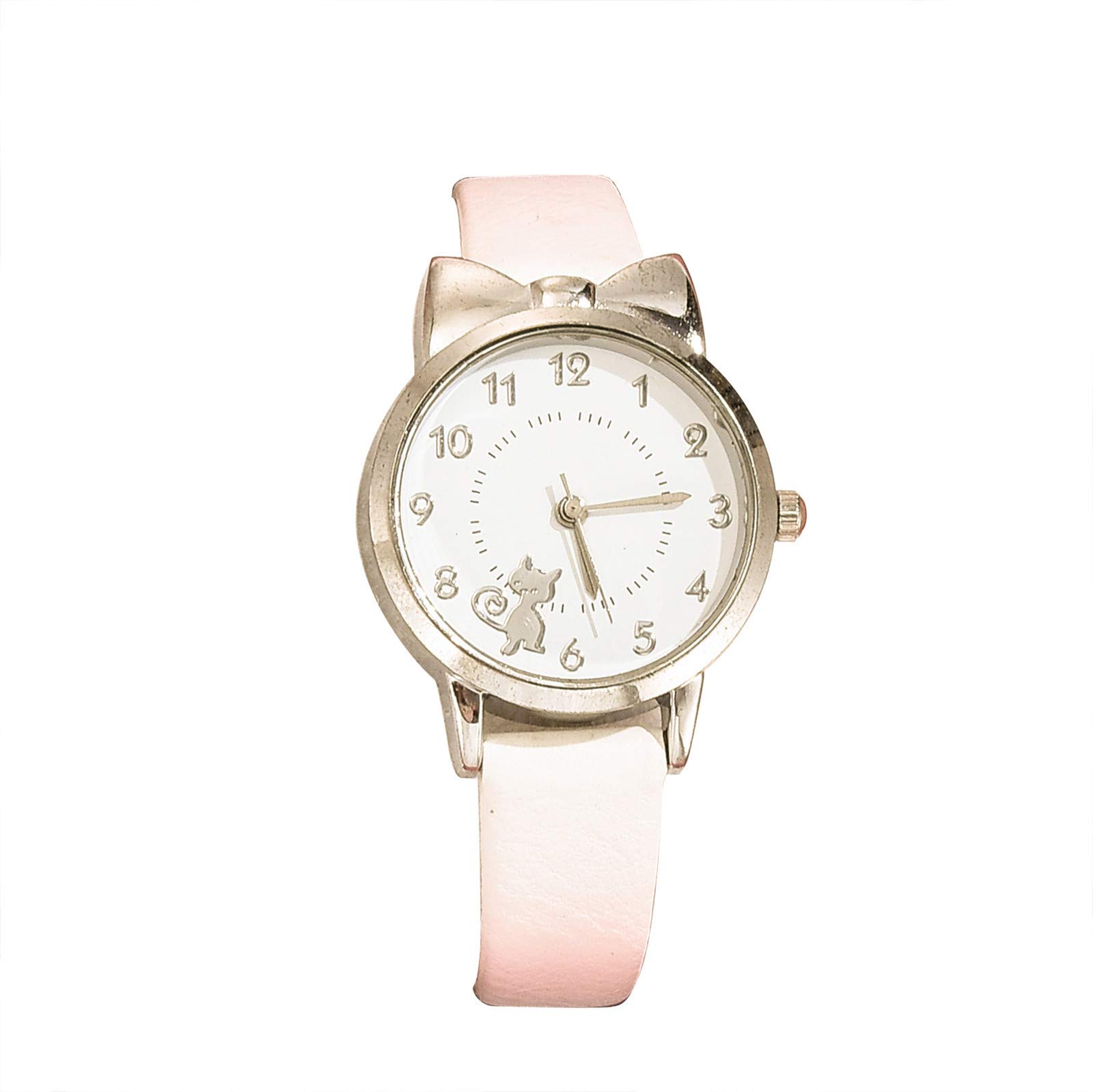 Trendy Korean White Cat Watch for Women & Men - Fashion Quartz Casual Wristwatch - Perfect for Daily Wear, Office & Date Night