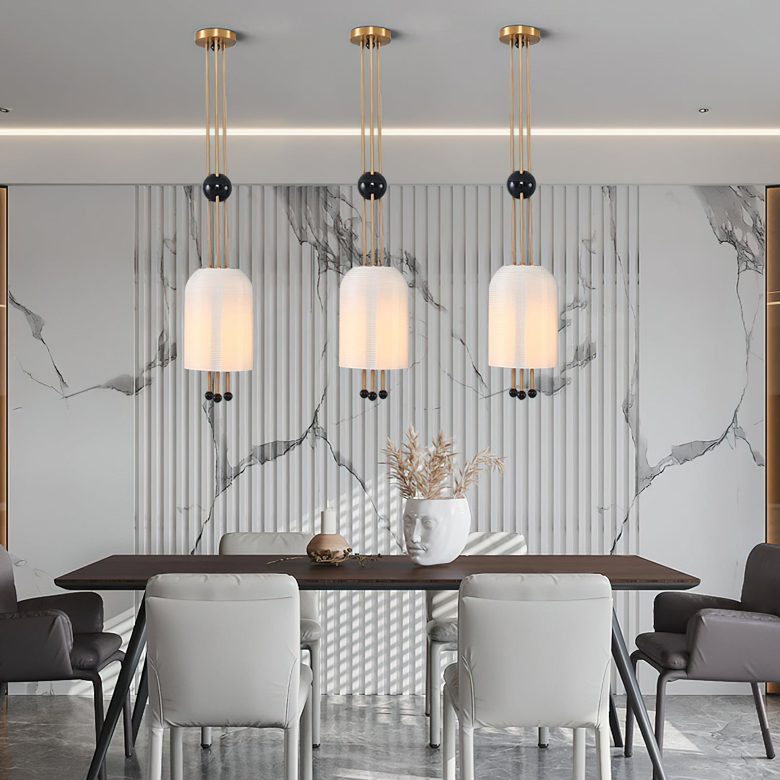 Bertha Pendant Light - Modern Hanging Ceiling Lamp for Kitchen Island, Dining Room & Bedroom | Dimmable LED Lighting Fixture