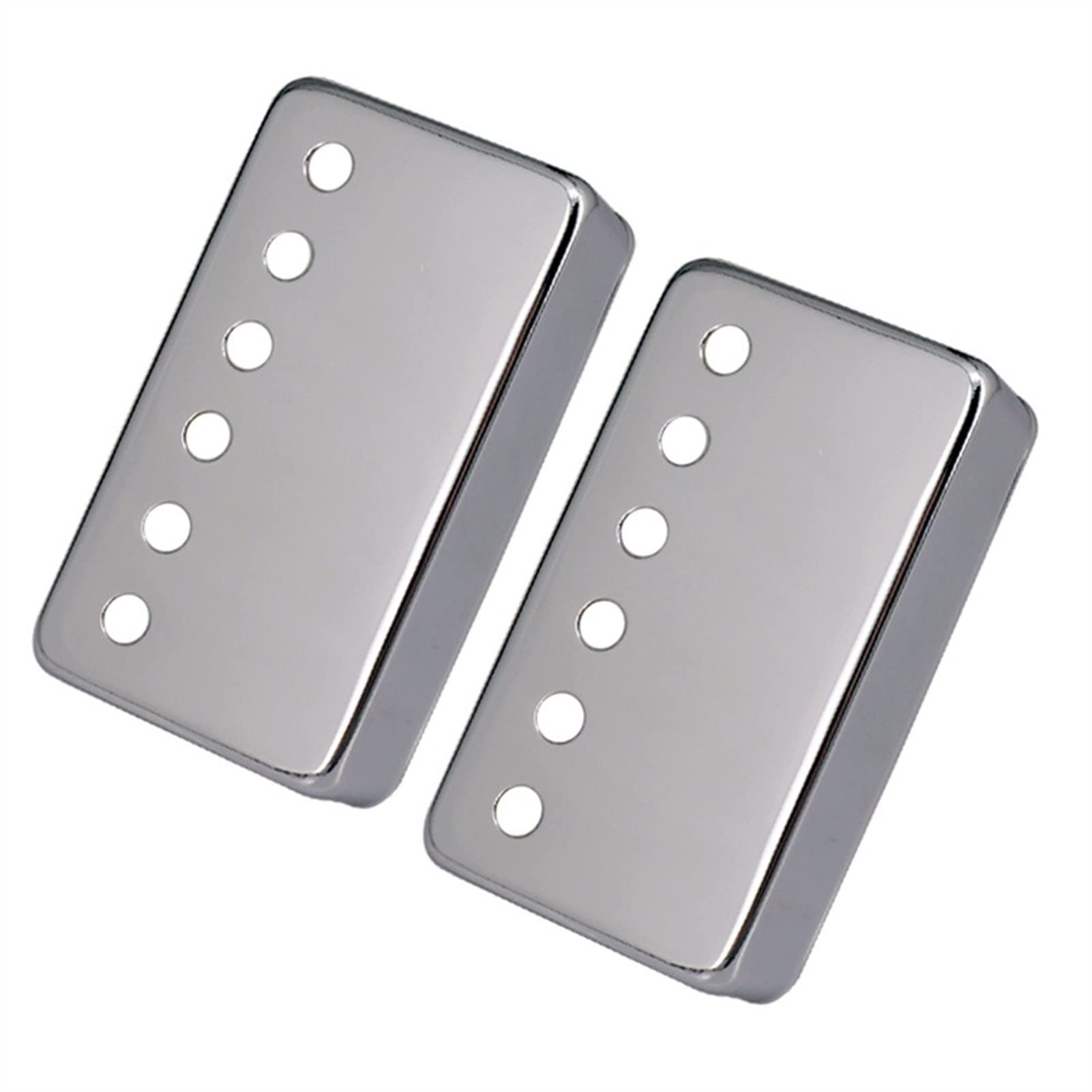 TSTS 50mm & 52mm Brass Electric Guitar Dual Coil Pickup Cover for LP Style - Silver Replacement Guitar Parts | Perfect for Gibson Les Paul Style Upgrades & DIY Guitar Modifications