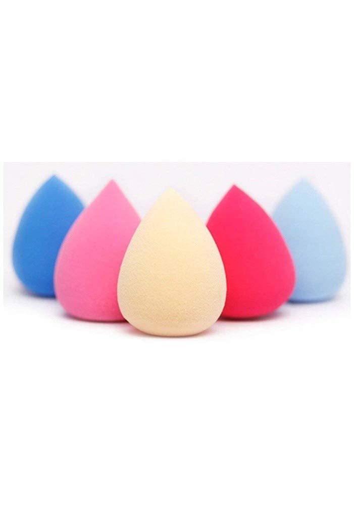 MASTADI Beauty Blender Sponge Set of 5 - Premium Makeup Sponges for Flawless Foundation & Concealer Application - Soft Blending Puff for Liquid & Powder Cosmetics - Includes Foundation Cleaner - Perfect for Daily Makeup & Professional Use