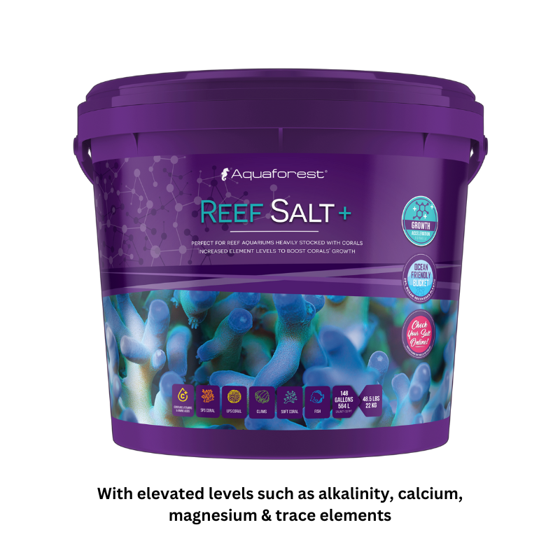 Aquaforest Reef Salt+ Premium Marine Aquarium Salt (5kg/22kg) for Coral Growth & Fish Health - Ideal for Saltwater Tanks, Reef Aquariums, and Marine Ecosystems