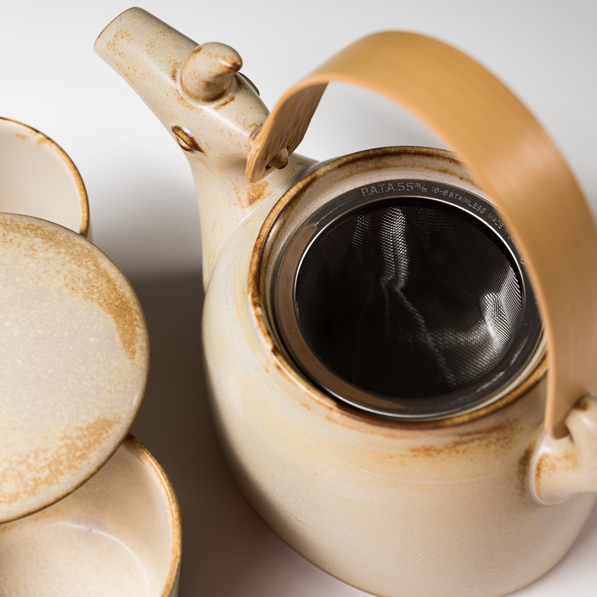 Premium Yagi Goat Teapot Set with 2 Cups - Japanese Style Ceramic Tea Pot for Home & Office Use - Perfect Gift for Tea Lovers & Unique Home Decor