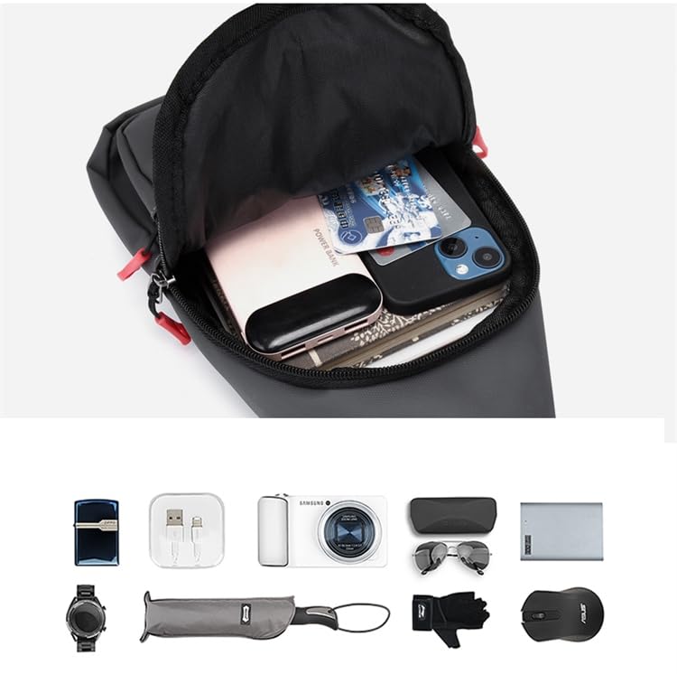 Waterproof Crossbody Sling Bag for Women & Men - Lightweight Travel Shoulder Bag, Chest Pack & Day Backpack for Hiking, Commuting & Outdoor Adventures