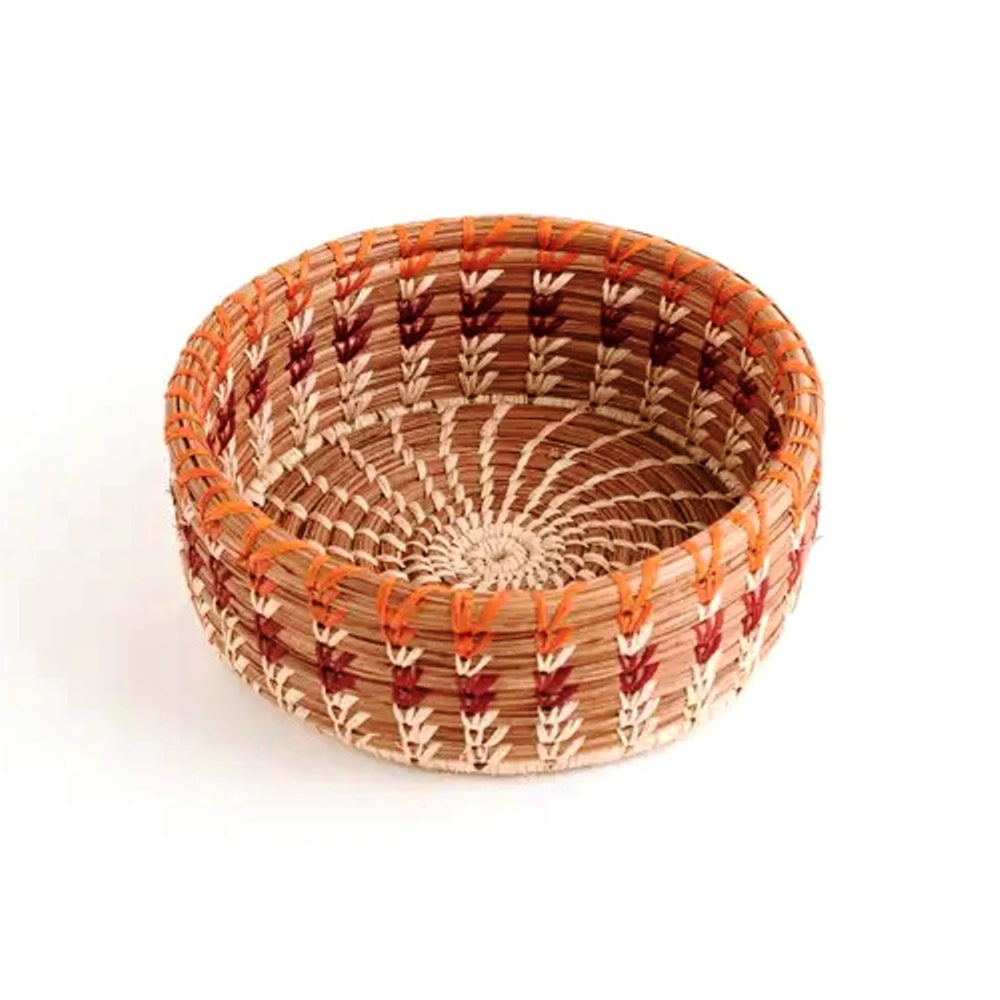 Handwoven Small Marisol Pine Needle Basket - Authentic Native American Craft for Home Decor & Gift Giving | Perfect for Jewelry Storage, Table Centerpiece, and Wall Display