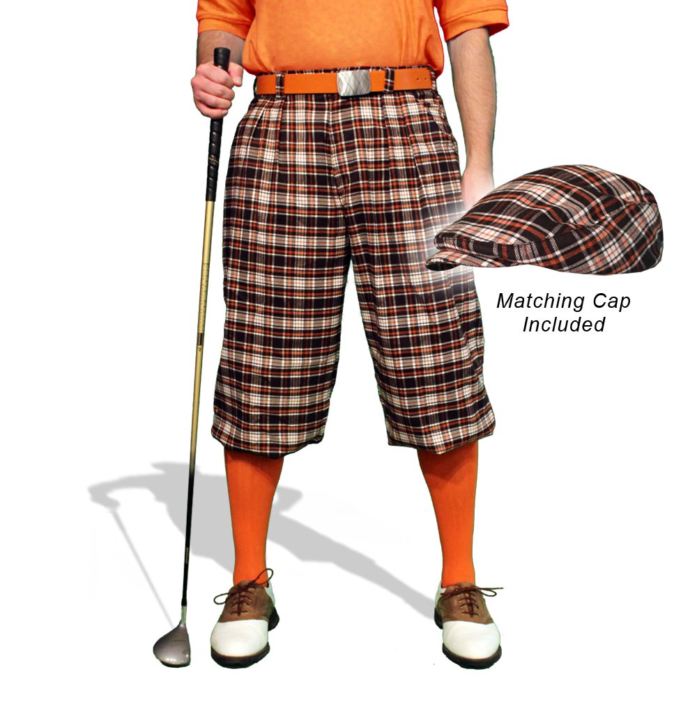 Men's 'Par 5' Falkirk Plaid Cap - Stylish Golf & Outdoor Hat for Sports, Casual Wear & Sun Protection