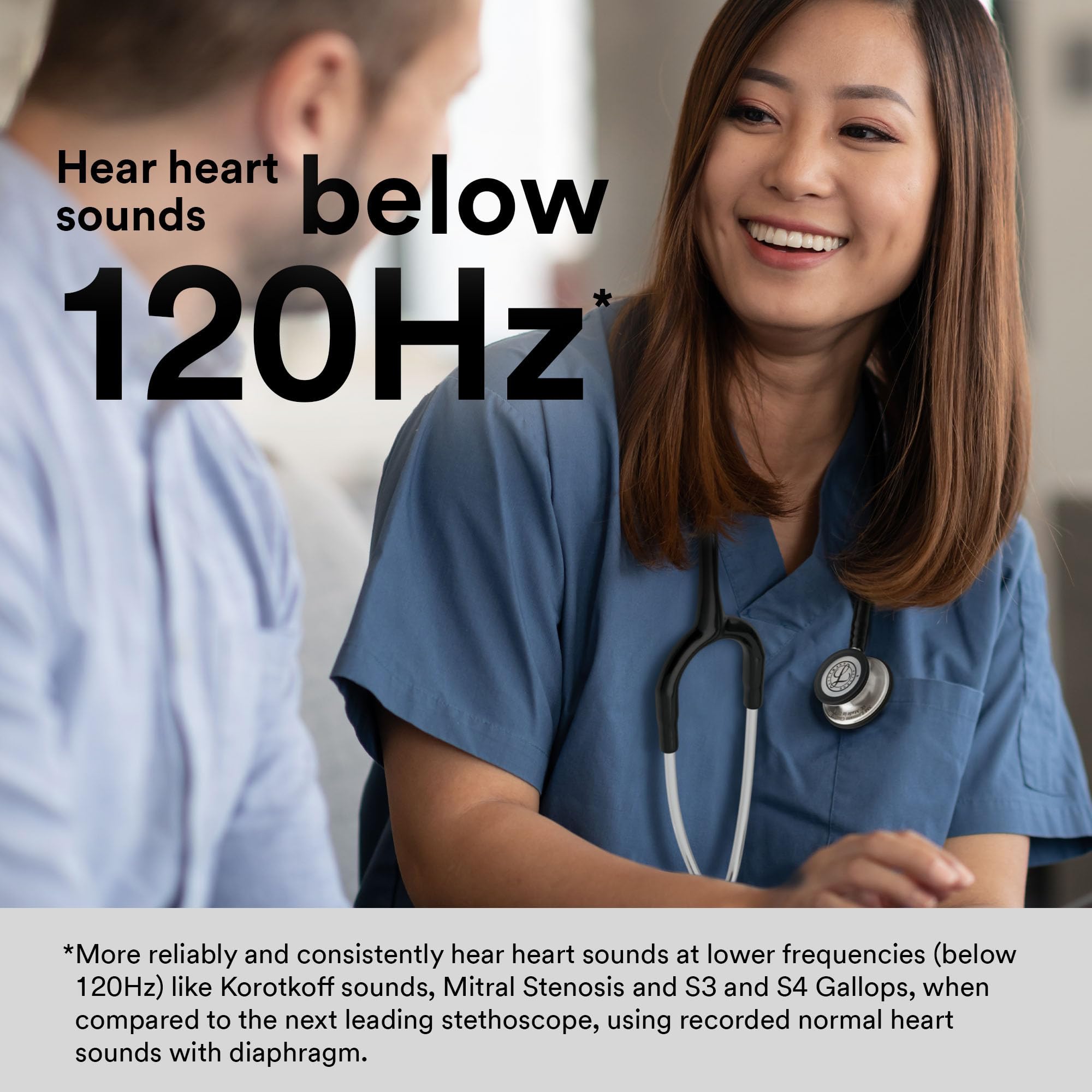 3M Littmann Classic III Monitoring Stethoscope - Smoke Chestpiece, Lime Green Tube, Blue Stem & Smoke Headset (27 Inch, Model 5875) | Ideal for Nurses, Doctors & Medical Professionals for Accurate Patient Diagnosis & Heart/Lung Sound Monitoring