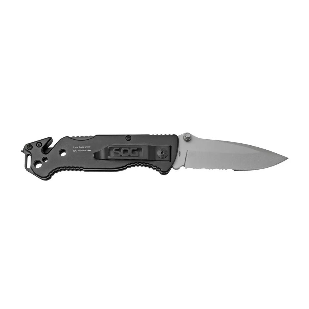 SOG Escape Folding Knife - Tactical Pocket Knife with Stainless Steel Blade for Camping, Hiking & Everyday Carry (EDC) | Compact & Durable Outdoor Survival Tool