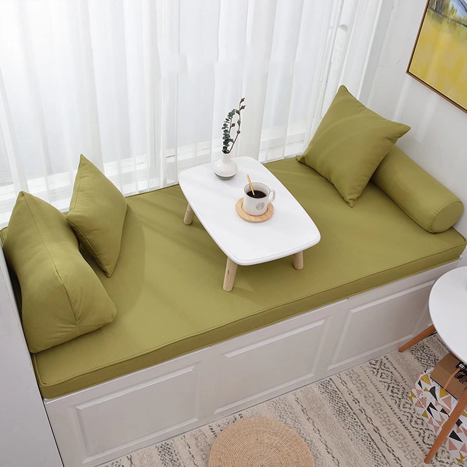 KaYomax Custom Bench Cushions - Waterproof Indoor Outdoor Furniture Cushions for Bay Window Seat, Patio Porch Swing, Living Room Sofas - High-Density Foam Upholstery Pads (Perfect for Home, Garden & Commercial Use)