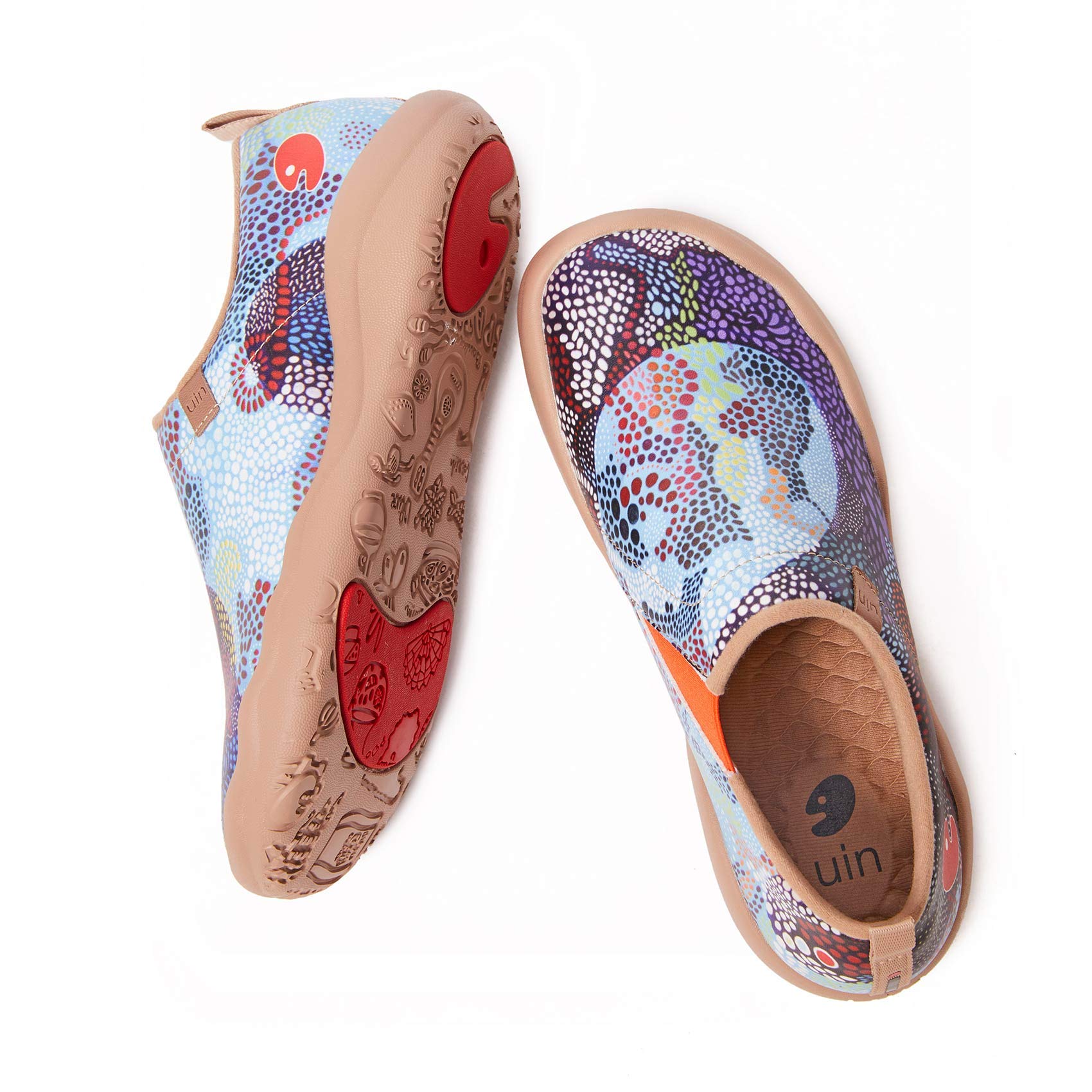 UIN Women's Slip-On Walking Shoes - Lightweight Travel Loafers with Microfiber Upper | Comfortable Casual Sneakers for Women | Perfect for Travel, Work & Everyday Wear