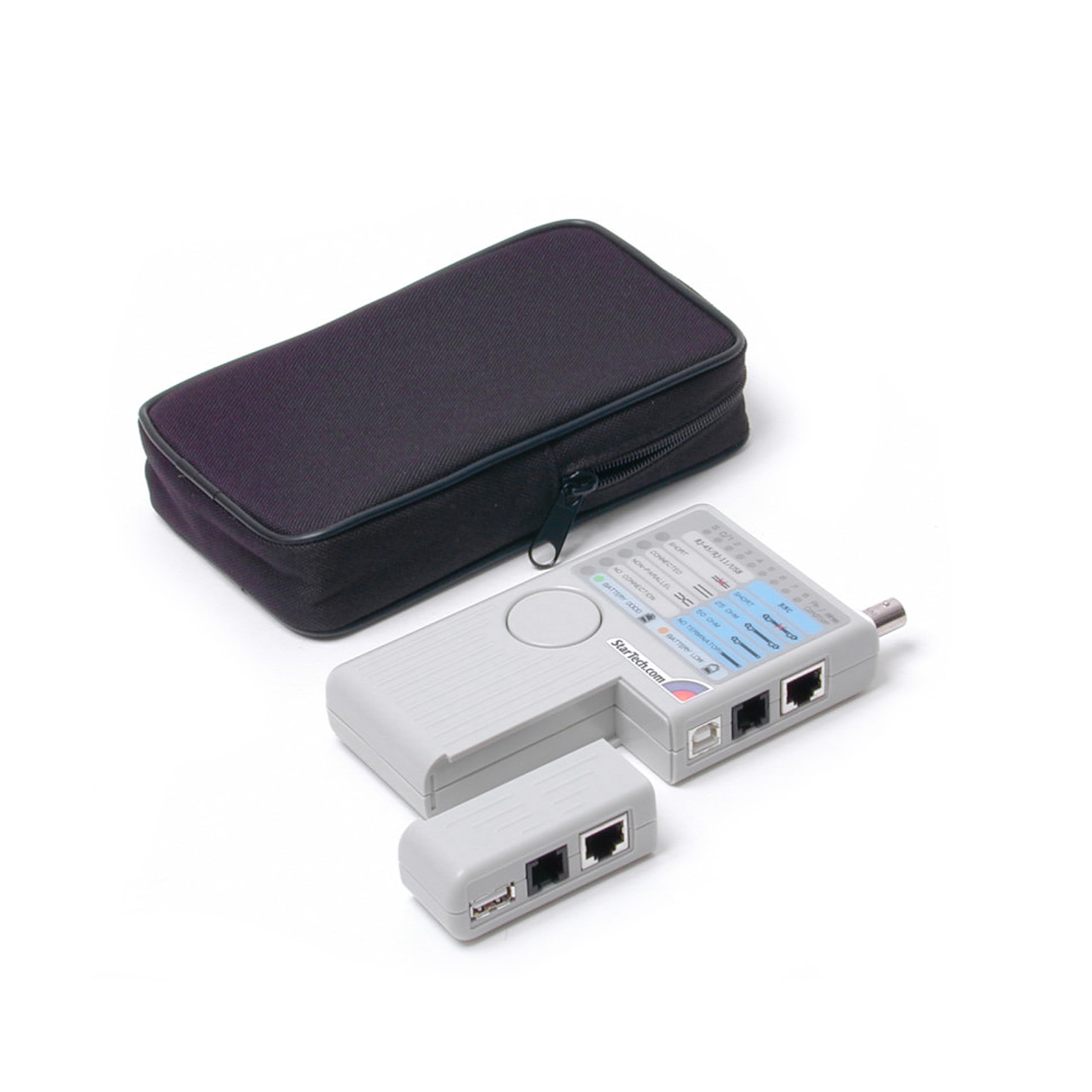 StarTech.com Professional Multi-Function RJ45 RJ11 USB BNC Cable Tester - Network Testing Device with Remote Capability (TAA Compliant) - Perfect for IT Professionals, Network Installations & Home Office Setups