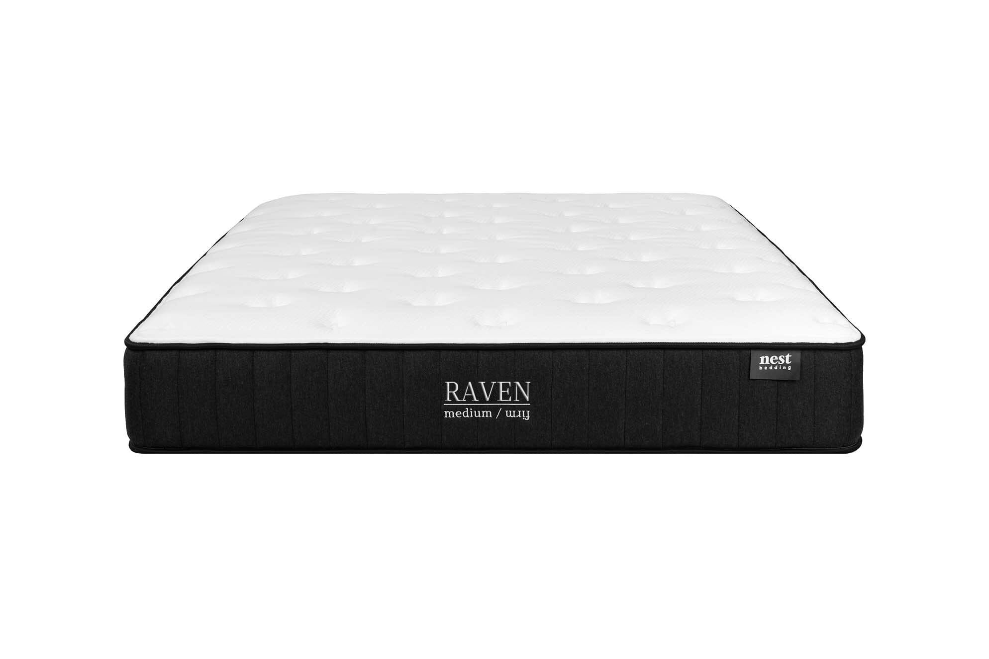 Raven Flippable Hybrid Mattress - Premium Comfort for Side, Back & Stomach Sleepers - Perfect for Guest Rooms, Dorms & Small Spaces