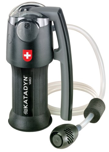 Katadyn Vario Water Filter - Dual Technology Microfilter for Camping, Backpacking & Emergency Preparedness | Portable Water Purification System for Hiking, Travel & Outdoor Adventures