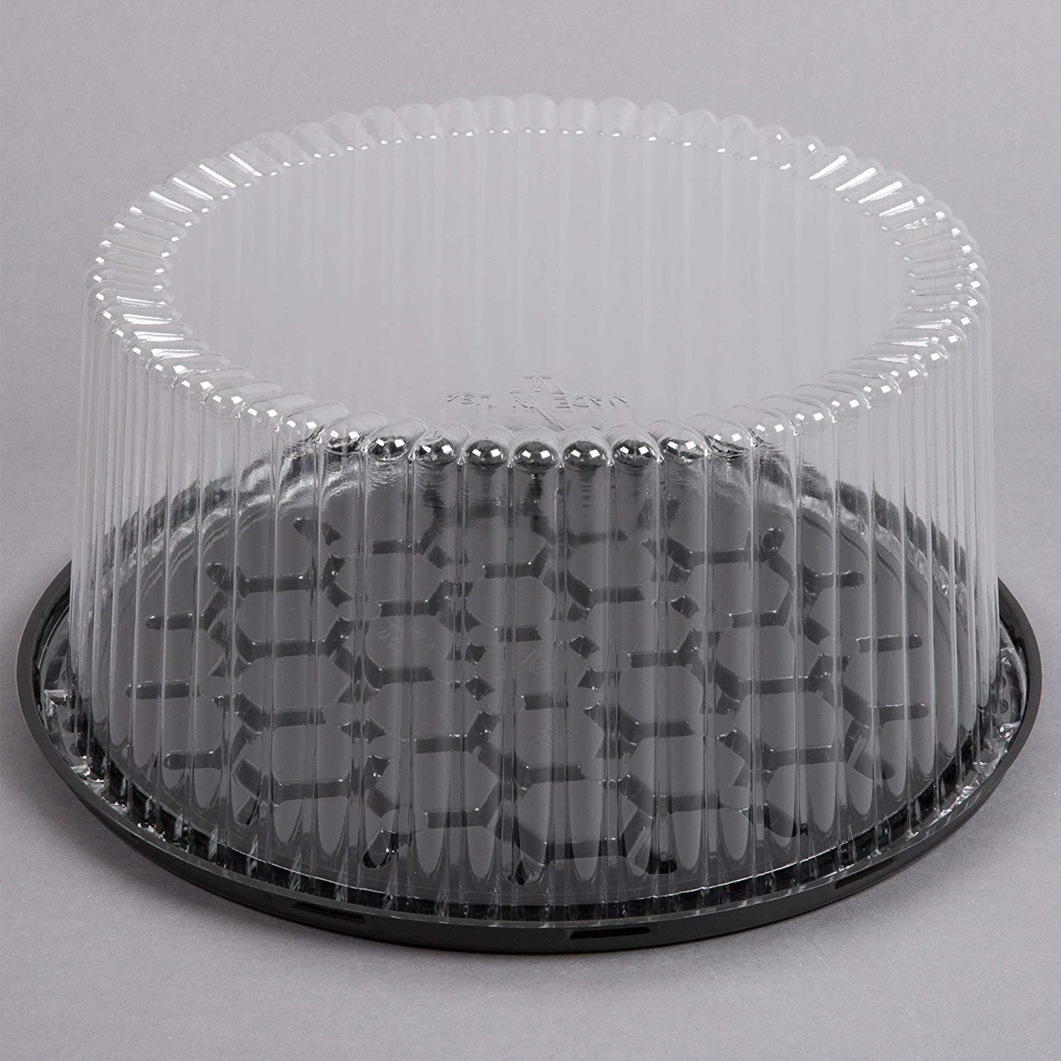A1 Bakery Supplies 10-11 Inch Clear Cake Dome with Base - 50 Pack Double Layer Display & Storage Container for Wedding, Birthday, and Dessert Showcase