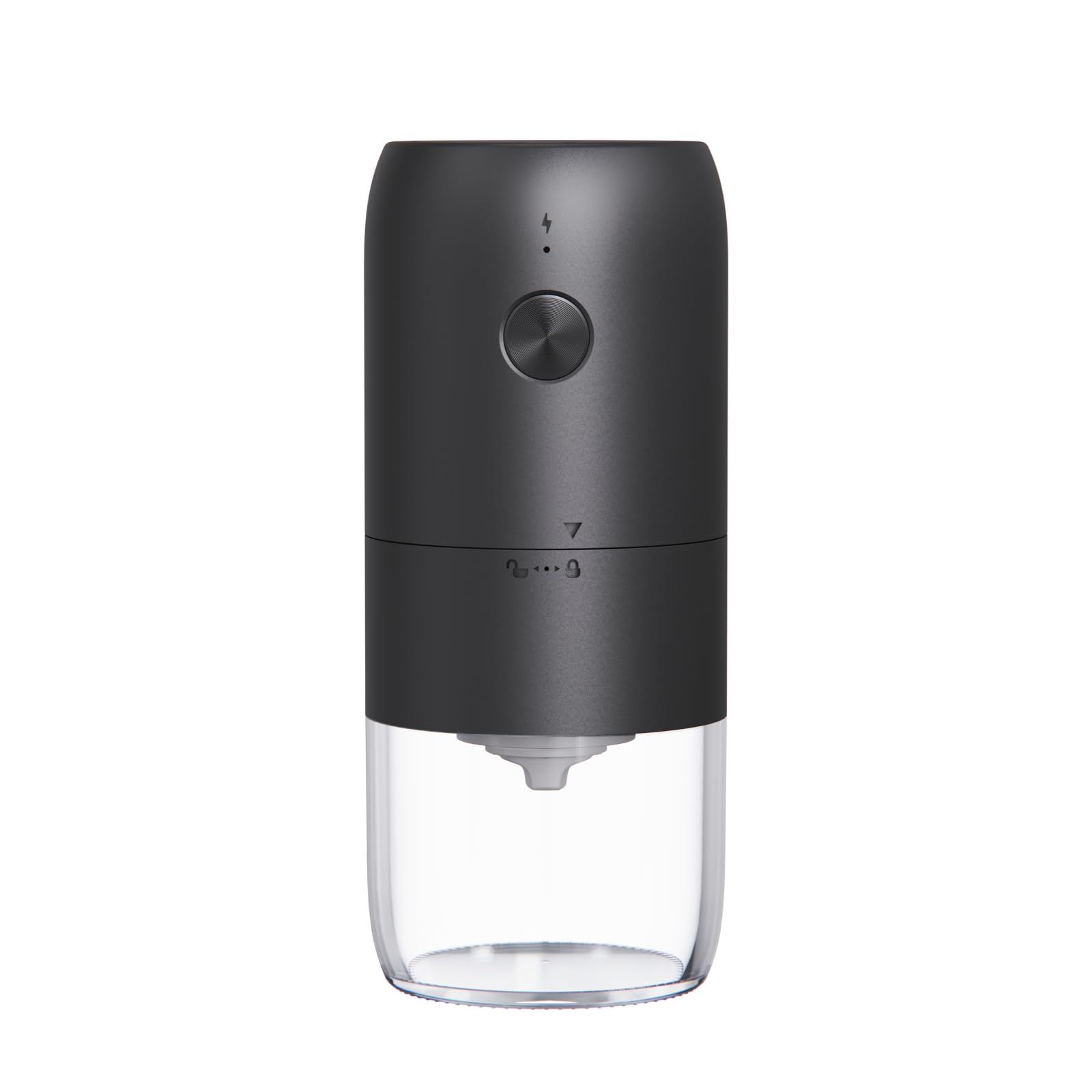 Electric Coffee Grinder One-Touch w/Brush - 30g Capacity for Home & Office Brewing