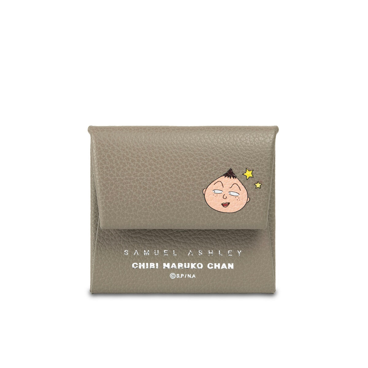 Samuel Ashley x Chibi Maruko Chan Genuine Leather Coin Purse - Stylish Wallet for Women, Girls & Anime Fans - Perfect for Collecting Coins, Tokens & Small Treasures
