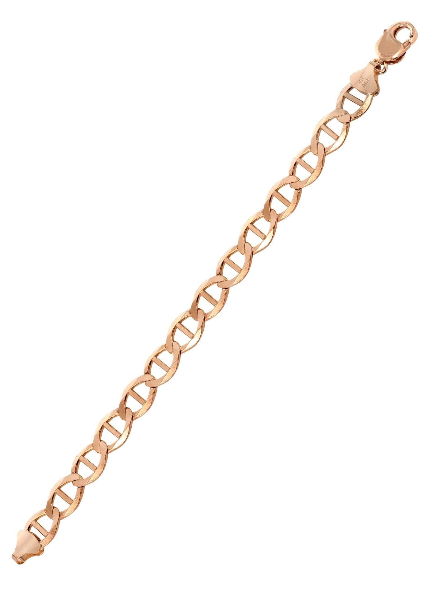 14K Rose Gold Solid Mariner Bracelet for Women - Elegant Jewelry Gift for Anniversary, Birthday & Special Occasions