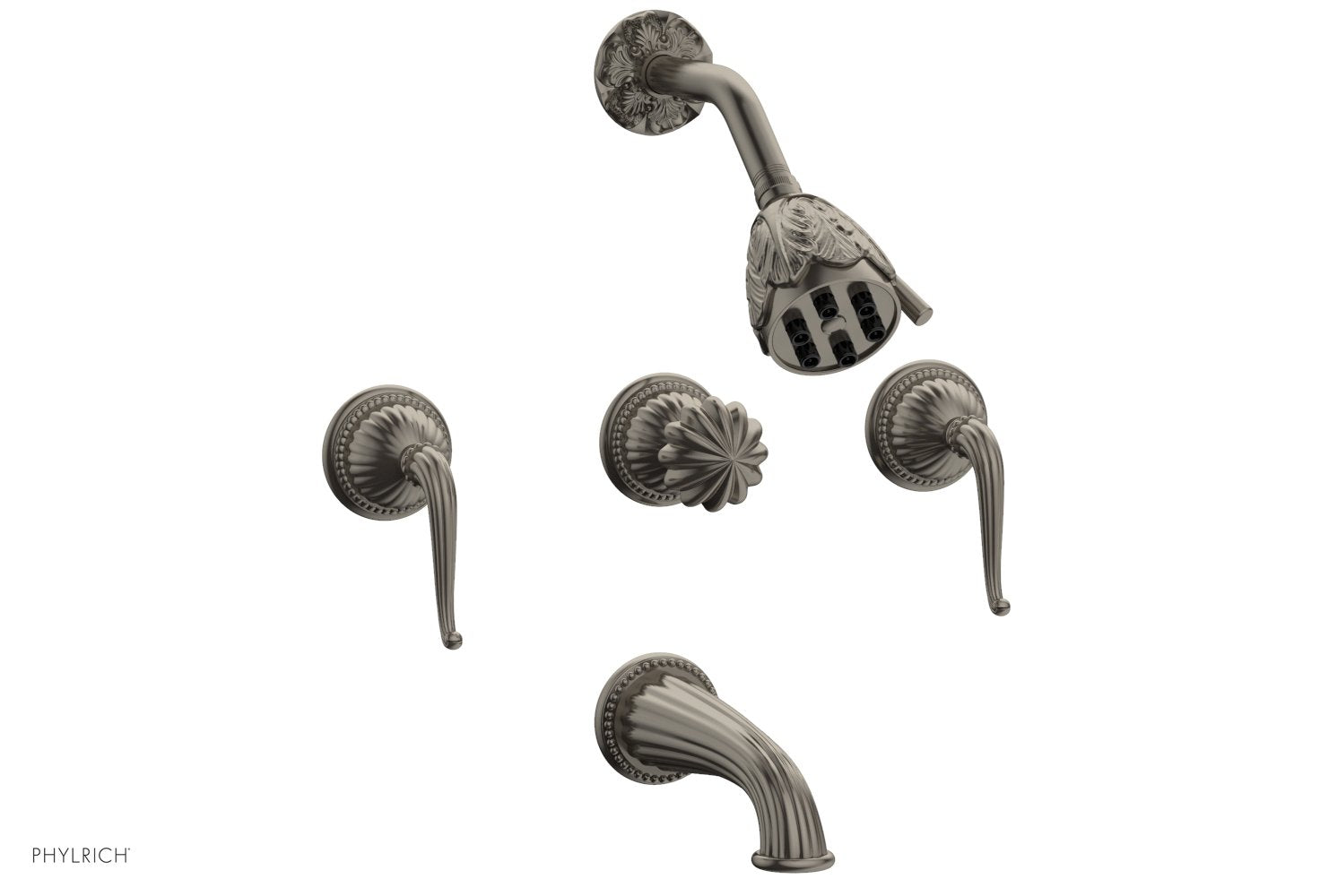 GEORGIAN & BARCELONA 3-Handle Tub and Shower Faucet Set K2141 - Premium Bathroom Fixture for Modern Homes, Hotels & Spa Renovations