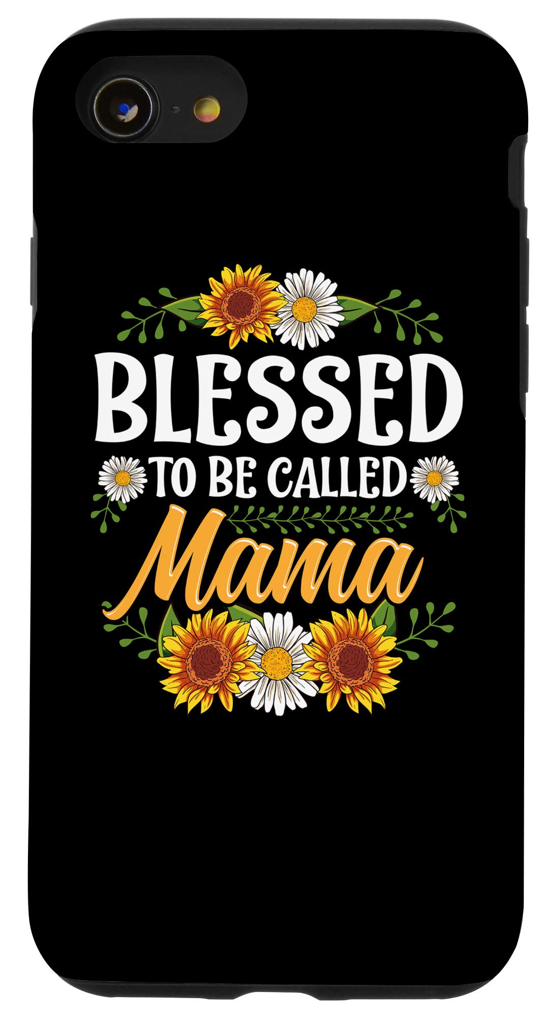**Blessed To Be Called Mama iPhone SE (2020) / 7 / 8 Phone Case - Sunflower Design - Perfect Gift for Moms, Mother's Day, and Everyday Use**