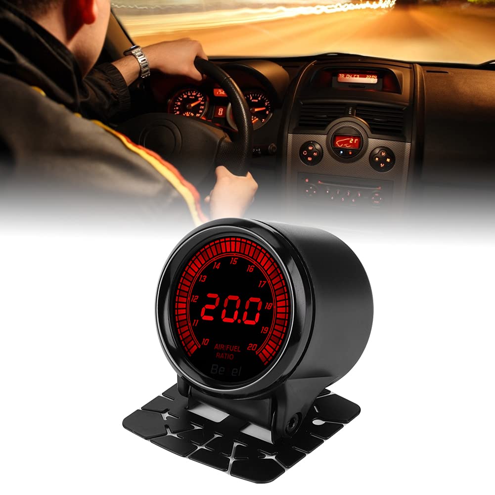 AFR Wideband Air Fuel Ratio Gauge - Digital O2 Sensor Monitor for Car, Truck & Motorcycle Performance Tuning | Racing, Dyno Testing & Engine Diagnostics