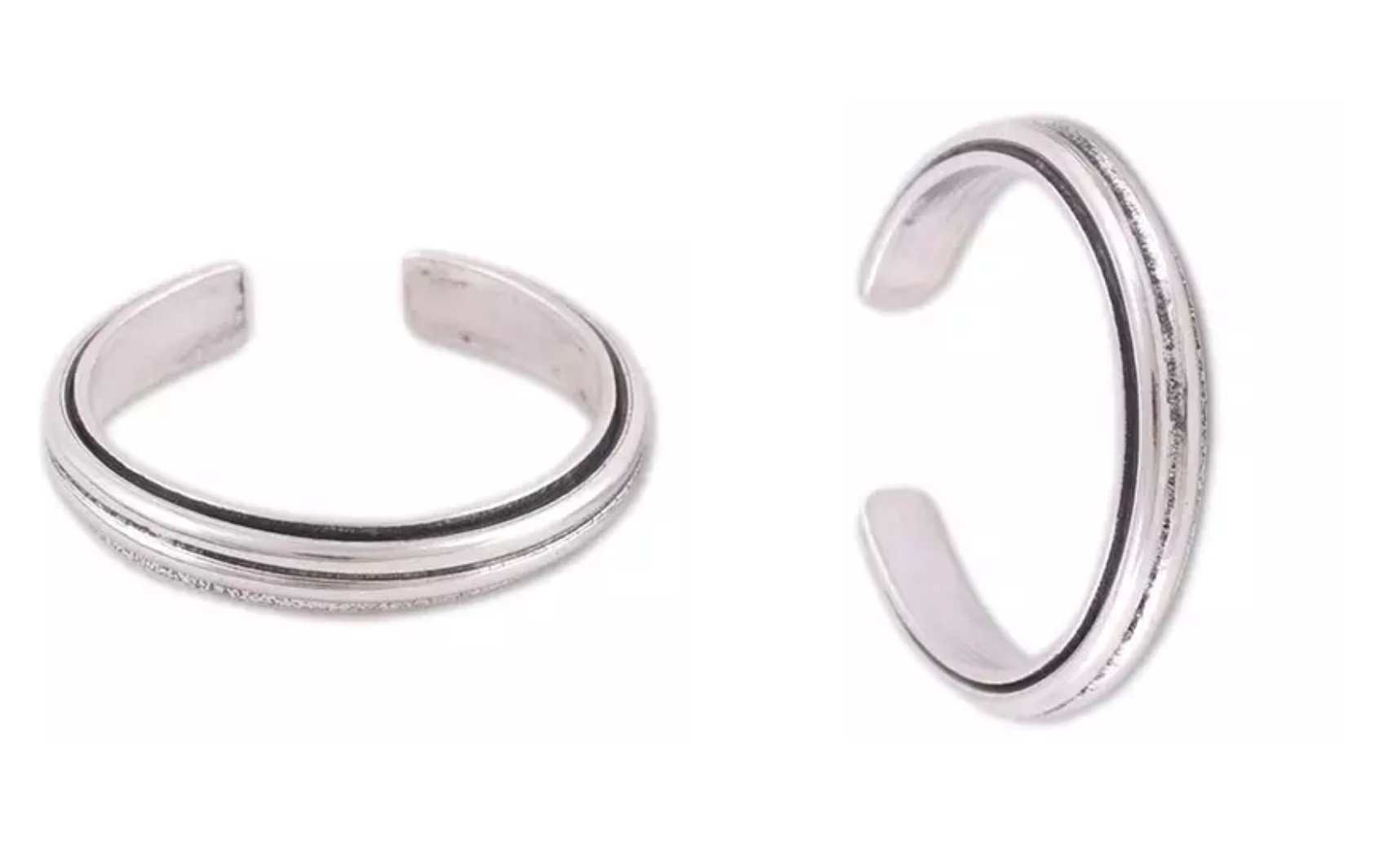 Silvertree 925 Sterling Silver Toe Rings for Women - Elegant Pure Silver Jewelry for Beach, Summer & Pedicure Days