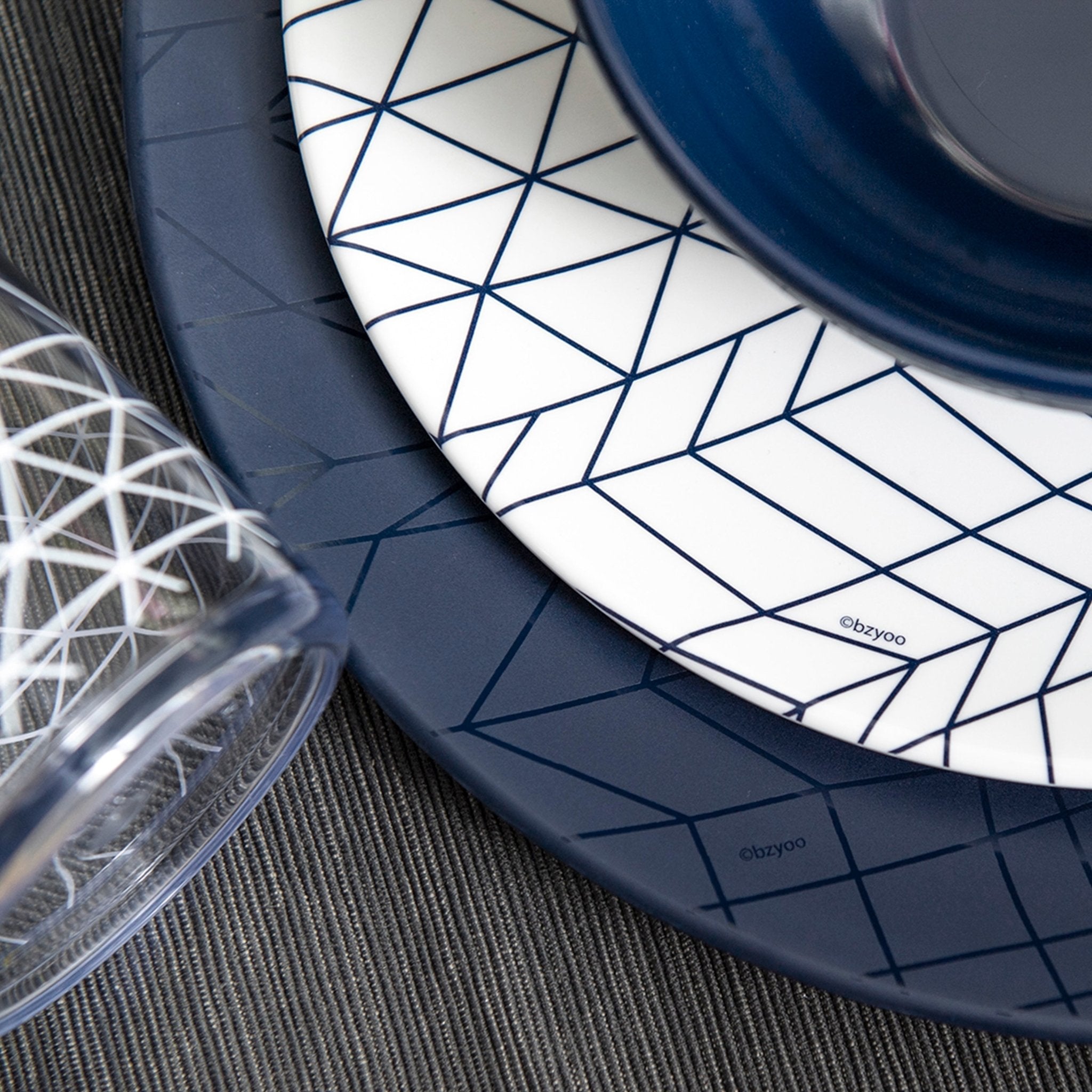 12-Piece Spiderman Melamine Plate and Bowl Dinnerware Set - French Navy Blue - Durable, Kid-Friendly, Unbreakable - Perfect for Birthday Parties, Picnics, and Everyday Family Meals