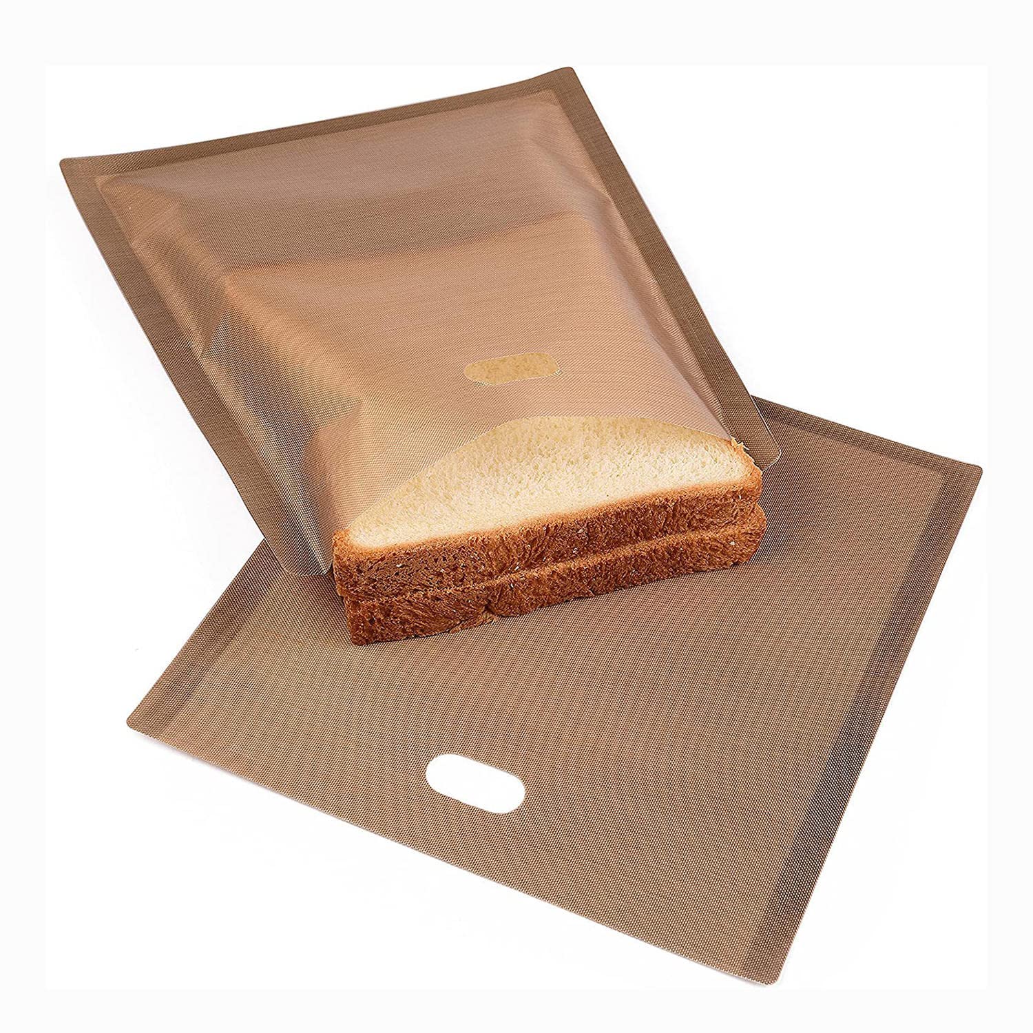 JINYISI Reusable Non-Stick Toaster Bags & Microwave Toast Sleeves - Heat Resistant, Easy Clean Grilled Cheese Sandwich Bags - Perfect for Breakfast, Camping & Quick Snacks