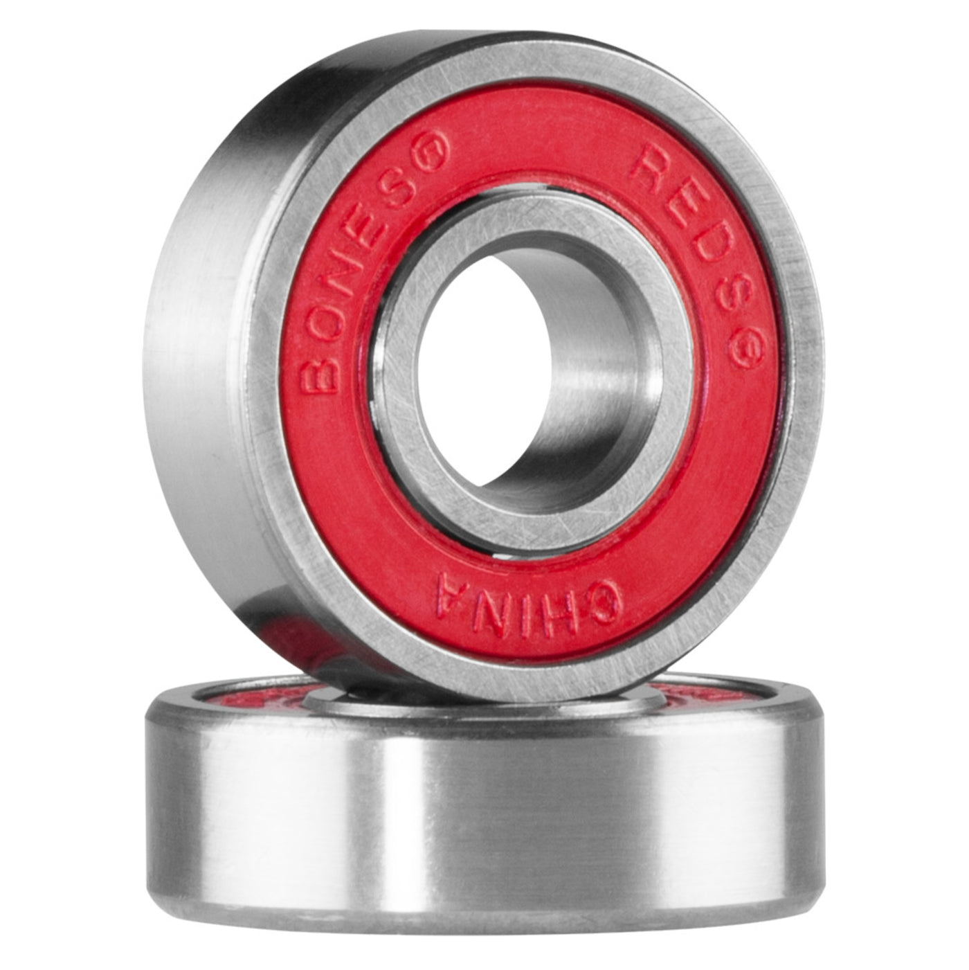 Bones Reds Skateboard Bearings - 8 Pack Precision Bearings for Smooth & Fast Riding - Perfect for Street, Park & Vert Skateboarding