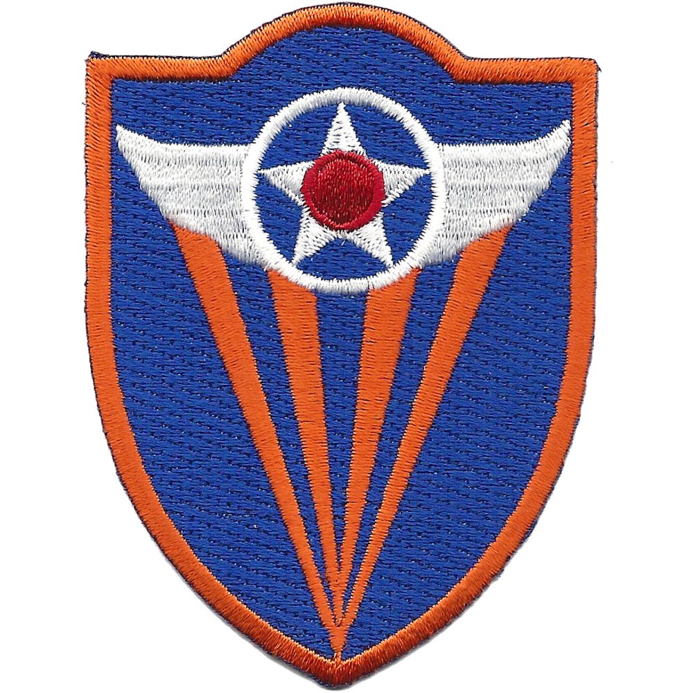 4th Air Force Shoulder Patch - Vintage Military Embroidered Badge - Collectible US Army Insignia for Uniforms, Hats & Jackets - Perfect for Reenactments, Display & Gifts