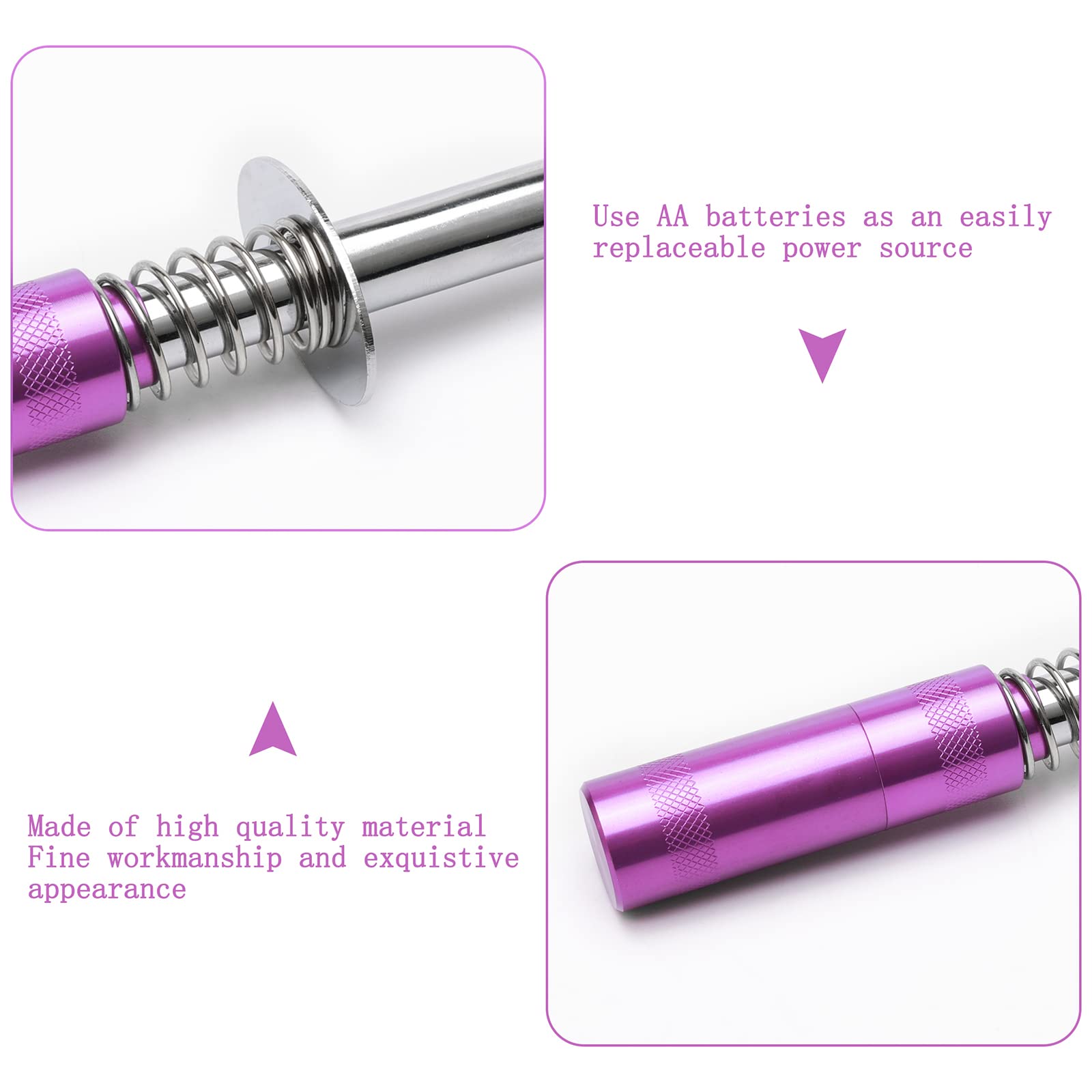 High-Performance Alloy RC Glow Plug Igniter for Nitro Engine - Compatible with AA Batteries - Fits RC Cars, Buggies, Trucks & Airplanes (Purple) - Ideal for Racing, Off-Roading & RC Hobby Enthusiasts
