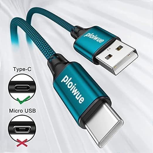 4-Pack USB C Charger Cable Set (1M+1M+2M+2M) - 3A Fast Charging Nylon Braided Type C Cable for iPhone 15/14/13/12 Series, Samsung Galaxy S24/S23/S22, Google Pixel, Huawei P40/P30 - Perfect for Home, Office & Travel Charging